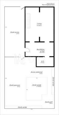 Casa Predare la Cheie | 3 camere | Curte 120 MP