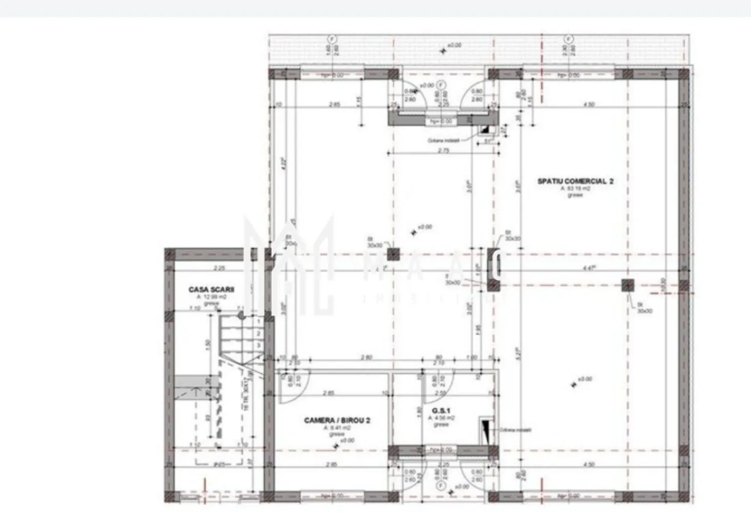 Spatiu Comercial | Open-space | 4 locuri de parcare | 93MPU | Arhitectilor - MAAC Imobiliare vă oferă oportunitatea de a achiziționa un spațiu comercial modern, situat într-o zonă cu trafic intens și vizibilitate excelentă, ideal pentru diverse activități comerciale sau birouri. Acest spațiu beneficiază de o amplasare strategică, într-un cartier în plină dezvoltare, cu o densitate ridicată de locuitori.

Caracteristici principale:
🏢 Suprafață construită: 110 mp
📐 Suprafață utilă: 93 mp, compartimentare eficientă – open space, birou și grup sanitar
🚪 Acces dublu: intrare principală + acces secundar pentru aprovizionare
🚗 Parcare inclusă: 4 locuri de parcare private
⚡ Utilități & dotări: curent trifazat, sistem de supraveghere video TVCI, sistem de alarmă

Puncte forte:
✔ Poziționare premium – parter de vilă P+2, cu acces rapid și expunere maximă
✔ Vizibilitate ridicată într-o zonă cu trafic auto și pietonal intens
✔ Potrivit pentru multiple activități – ideal pentru showroom, cabinet medical, birouri, retail sau servicii
✔ Investiție avantajoasă într-un cartier aflat în plină dezvoltare

Dacă sunteți în căutarea unui spațiu comercial versatil, care să ofere vizibilitate, accesibilitate și funcționalitate, această proprietate reprezintă o oportunitate excelentă.

📞 Pentru informații suplimentare și programarea unei vizionări, contactați MAAC Imobiliare, menționând ID-ul anunțului: CP2388804.