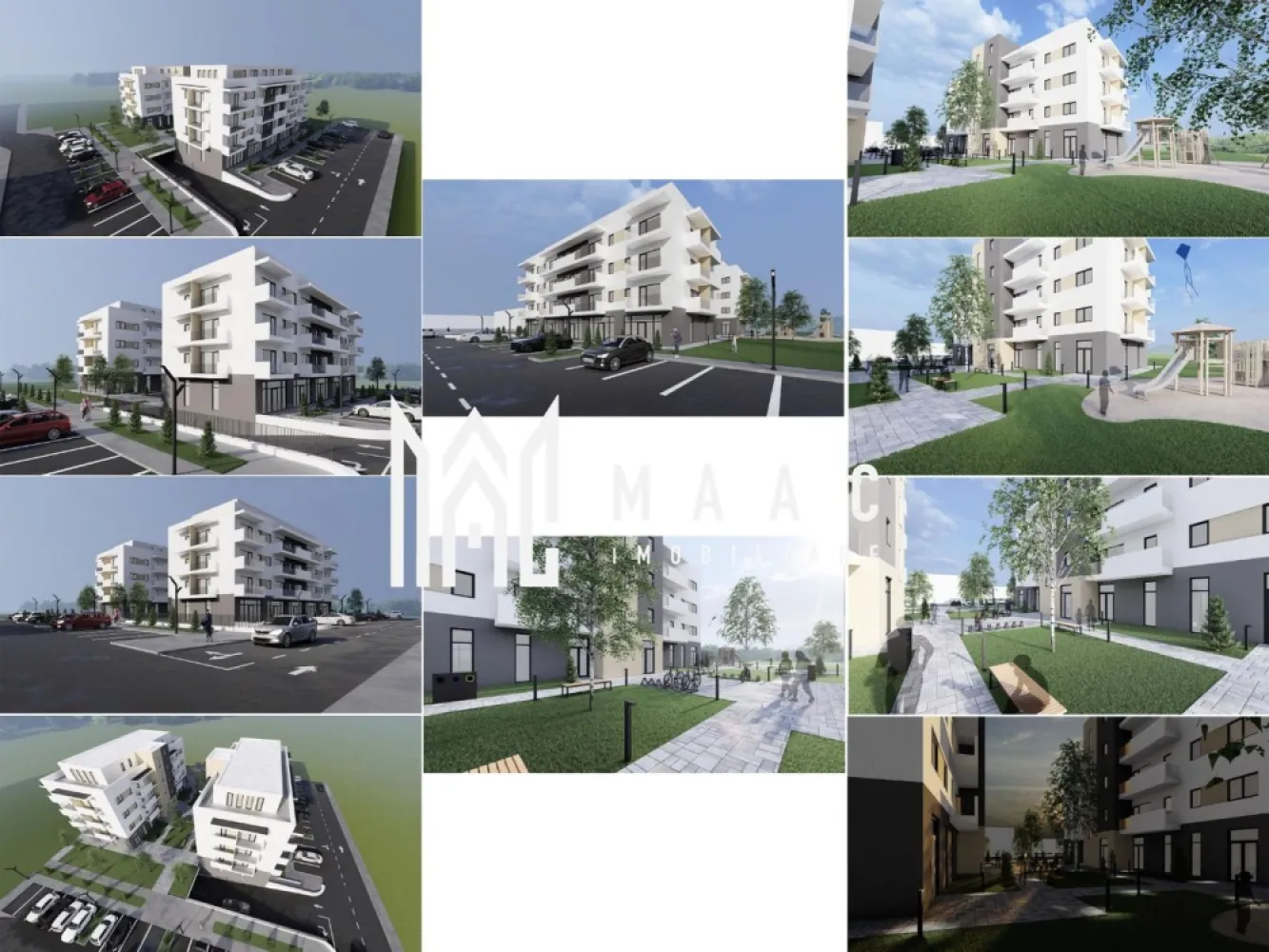 Apartament rezidențial I 3 Camere I Parcare I Selgros - MAAC Imobiliare vă propune pentru achiziționare un apartament cu 3 camere în cadrul unui bloc de locuințe în stadiul de dezvoltare, situat în cartierul Veterani, în proximitatea magazinului Selgros, ieșirea de Nord a orașului Sibiu.

Apartamentul cu suprafața utilă de 69.4 mp, este format din:
Living cu bucătărie open- space în suprafața de 31.4 mp cu acces la balconul de 17.16 mpu,
Dormitor 1 de 13.2 mpu cu acces la balcon, baie în imediata vecinătate cu suprafața de 3.4 mpu,
Dormitor 2 de 12.8 mpu cu acces la balcon, baie nr. 2 (4.6 mpu) accesibilă din holul (2.21 mpu) care ofera acces către dormitor.

Complexul rezidențial este în construcție, se predă la sfârșitul anului 2025 la stadiul de:
-ALB: instalația de curent, instalația sanitară, loc destinat pentru aparat de aer condiționat, pereți finisați cu glet, ușa principală metalică marca Porta Doors, centrală termică în condensare și instalația de încălzire în pardoseală, geamuri tripan cu tâmplărie PVC Salamander culoare gri antracit, cele 2 balcoane cu balustradă de sticlă și finisaje cu granit.

-CHEIE: plus 200 euro/ mp, include vopsea lavabilă, uși interioare, obiecte sanitare, gresie, faianță, parchet, aparataje electronice etc.

Fiecare unitate beneficiază de un loc de parcare suprateran.

Construcția cu regim de înalțime P+ 3 etaje + retras va beneficia de lift, interfon cu video, panouri solare care vor alimenta iluminatul public.
Construcția cu fundație de beton, zidărie cărămidă Porotherm, izolație polistiren și vată bazaltică, boxe la subsol( achiziționate separat), parcare subterană ( posibilitate de achiziționare locuri de parcare adiționale la prețul de 10000 euro/ buc.),
Parterul va avea destinație comercială, în proximitatea construcțiilor vor fi amenajate alei, spații verzi și locuri de joacă.

Modalitate de plată:
-Avans 25% la antecontract, 25% la roșu, 50% la predare.
-Achitarea integrală a apartamentului include 1 loc de parcare subteran la pret 50%.

Aceast apartament combină spațiul generos cu o compartimentare eficientă și finisaje de calitate superioară, fiind locația perfectă pentru a vă crea amintiri de neuitat. Contactați-ne pentru a programa o vizionare și pentru a discuta detaliile acestei oferte imobiliare excepționale.

Pentru mai multe informații specificați că ați văzut anunțul cu ID: CP2367248