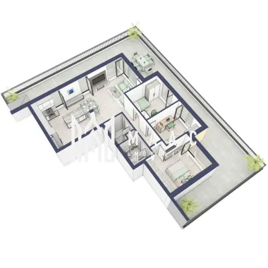 Penthouse 3 camere | Etaj 4 | Terasa 108 mp | Turnisor