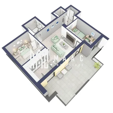 Apartament 3 camere | Balcoane 27.4 mp | Etaj 3 | Turnisor