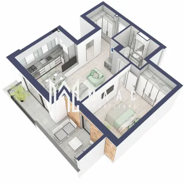Apartament 2 camere | Balcon 10.3 mp | Etaj 2 | Turnisor