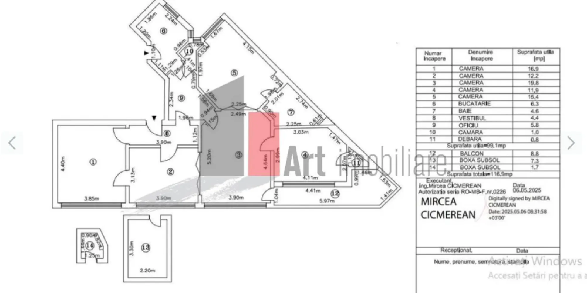 APARTAMENT 5 CAMERE - LASCAR CATARGIU - Va prezentam spre vanzare un apartament generos de 5 camere situat ultracentral
 in suprafata de 116 mp utili , si un blacon de 7 mp.
 Apartamentul se afla la etajul 4 din 5 al unei cladiri solide.
 Comfortul termic este asigurat de centrala proprie,
 Pentru mai multe detalii sau vizionare sunati la 0722 371 033.
