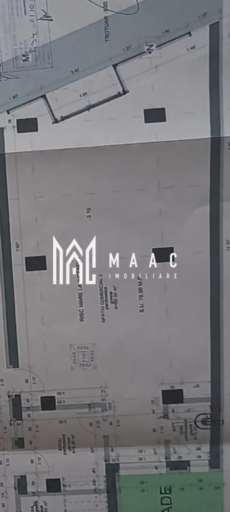 Spațiu comercial | 79MPU | Vad Pietonal | Turnisor - MAAC Imobiliare vă propune spre închiriere un spațiu comercial de 79 mp, situat la parterul unui imobil modern, într-o zonă rezidențială în continuă dezvoltare, cu vad comercial solid și potențial ridicat pentru desfășurarea diverselor activități economice.

Spațiul este configurat open space, oferind flexibilitate maximă pentru amenajare și adaptare în funcție de specificul afacerii, fiind potrivit pentru magazine, showroom-uri, saloane de înfrumusețare, farmacii, birouri sau servicii de catering.

Caracteristici și avantaje:
-Suprafață utilă: 79 mp
-Vitrină generoasă la stradă, pentru expunere excelentă
-Spațiu open space, ușor de personalizat
-Flux pietonal și auto intens
-Grup sanitar inclus
-Spațiu suplimentar ce poate fi utilizat ca birou sau pentru depozitare
-2 căi de acces: intrare pentru clienți și acces separat pentru marfă și personal
-Loc de parcare inclus

Proprietatea reprezintă o oportunitate excelentă pentru dezvoltarea unei afaceri într-o zonă cu dinamică ridicată, oferind vizibilitate, accesibilitate și funcționalitate.

Pentru mai multe detalii, precizați telefonic că ați văzut anunțul cu CP2163575