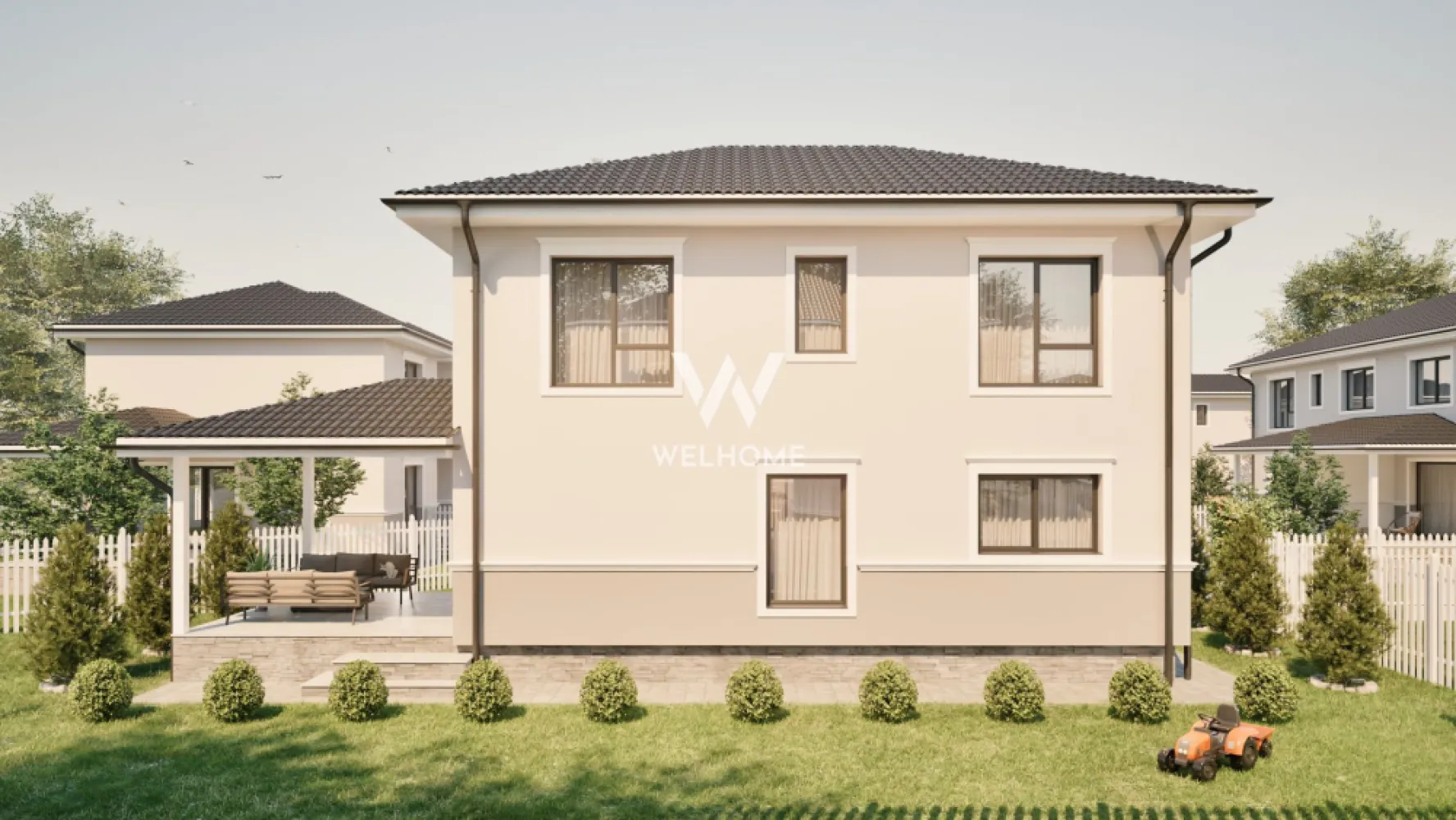 Casa Individuala cu teren generos - Sura Mica - Situat într-un ansamblul rezidențial nou cu 100 de case, tip duplex si individuale, la doar câteva minute de Sibiu, acest duplex poate deveni acasă pentru tine.

- Suprafata utila: 121 mp
- Suprafata teren: 469 mp, curte libera: 367 mp
- La parter: living, birou/dormitor, bucatarie, baie, camara, iesire pe terasa acoperita de 18 mp.
- La etaj: 3 dormitoare, unul cu baie proprie, baie, hol. 
- Pod de 68 mp
- Predare LA ALB la INTERIOR: Pereți tencuiți, gletuiți, plus strat de amorsă, pardoseli cu șapă mecanizată, instalații electrice, tablou electric curenți tari și curenți slabi, instalație sanitară completă, fără obiecte sanitare, centrală termică Ariston de 24 kW, încălzire în pardoseală Uponor, infrastructură cablată pentru termostate, ușă la intrare.
- Casa se preda LA CHEIE la EXTERIOR: Fațade cu tencuială decorativă, tâmplărie din PVC cu 3 foi de sticlă și profil de 5 camere, glafuri la geamuri, pe exterior, contoare de utilități montate la limita de proprietate (apometru, electric, gaz), gard alb în stil american, cu poartă de acces pietonală, 2 locuri de parcare pavate cu dale din beton - în fața casei, alei și trotuare amenajate în jurul fiecărei locuințe.

Caracteristici constructie: Cadre din beton armat, zidărie portantă din cărămidă de 25 cm și compartimentări din cărămidă de 11,5 / 25 cm, termoizolație cu polistiren de 15 cm, planșeu din beton inclusiv între etajul 1 și pod, acoperiș tip șarpantă din lemn, cu învelitoare din țiglă ceramică gri, terasă acoperită cu țiglă ceramică gri. 

Programeaza o vizionare! 

Pret: 184.000 euro + Tva 

* Se accepta plata cu credit ipotecar cu avans minim 25%. 
* Se accepta si plata cu criptomonede.

Contact:Cosmin-0743292794