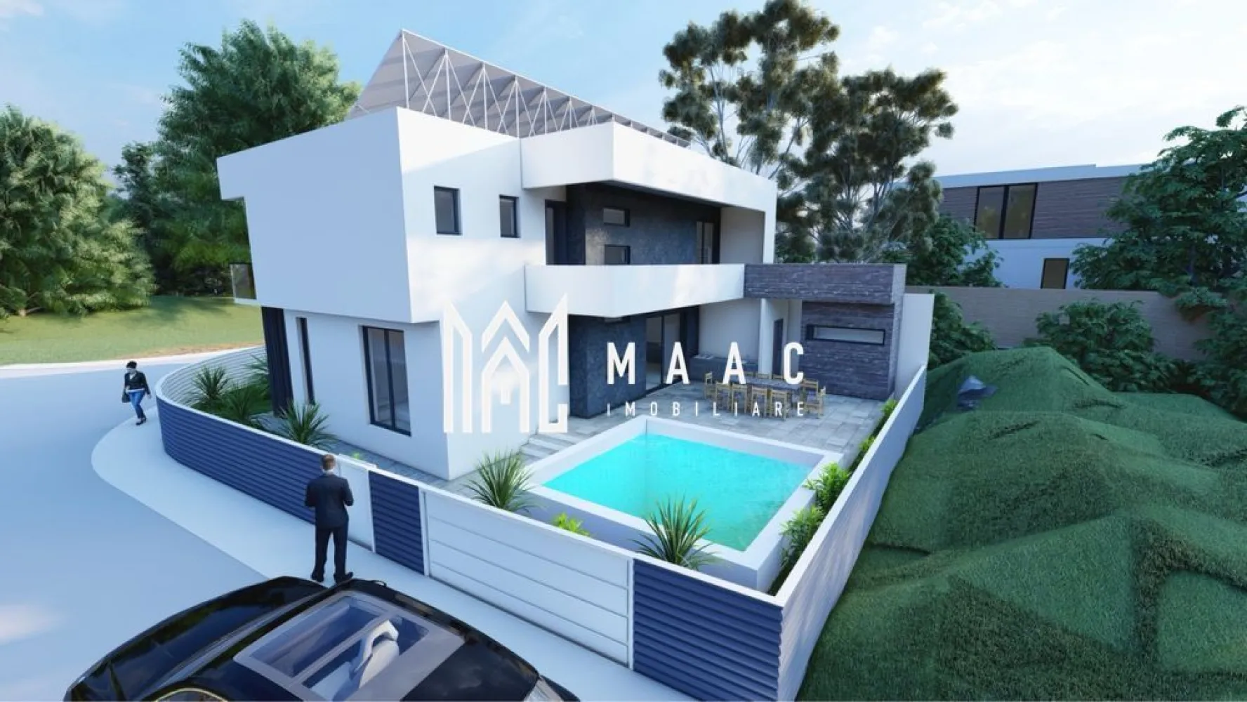 Casa individuala | P+1 | La cheie | Teren 300 MP | Sura Mica - MAAC Imobiliare vă prezintă spre vânzare o casă în stil minimalist, cu un proiect arhitectural deosebit, construită pe un teren de 300 mp. Casa se află în prezent în construcție, având fundația deja turnată, iar predarea se poate face fie la stadiul de „roșu” pe interior si finisată exterior, cu tâmplărie PVC montată.

Se acceptă și plata în tranșe.

Detalii proprietate:
Suprafață construită: 240 mp
Suprafață utilă: 200 mp
Suprafață teren: 300 mp
Curte liberă: aproximativ 180 mp
Regim de înălțime: Parter + Etaj
2 intrări separate
Terasă betonată și placată cu gresie
Spațiu pregătit pentru jacuzzi exterior sau posibilitate de amenajare garaj

Compartimentare:
Primul nivel:
Living open-space cu bucatarie si iesire pe terasa
Zonă de dining
Dormitor
Baie

Etaj:
3 dormitoare si baie in fiecare dormitor, cu exceptia unuia
Dressing în fiecare dormitor
Balcoane la fiecare dormitor

Utilități:
Gaz
Curent electric
Apă
Canalizare
Internet prin fibră optică

Prețuri:
217.000 € – la stadiul „roșu”
254.000 € – finisată exterior, cu geamuri montate, gard finalizat, curte amenajată și decorativă aplicată.

Pentru mai multe detalii sau pentru programarea unei vizionări, vă rugăm să ne contactați și să menționați ID-ul proprietății: CP3086717