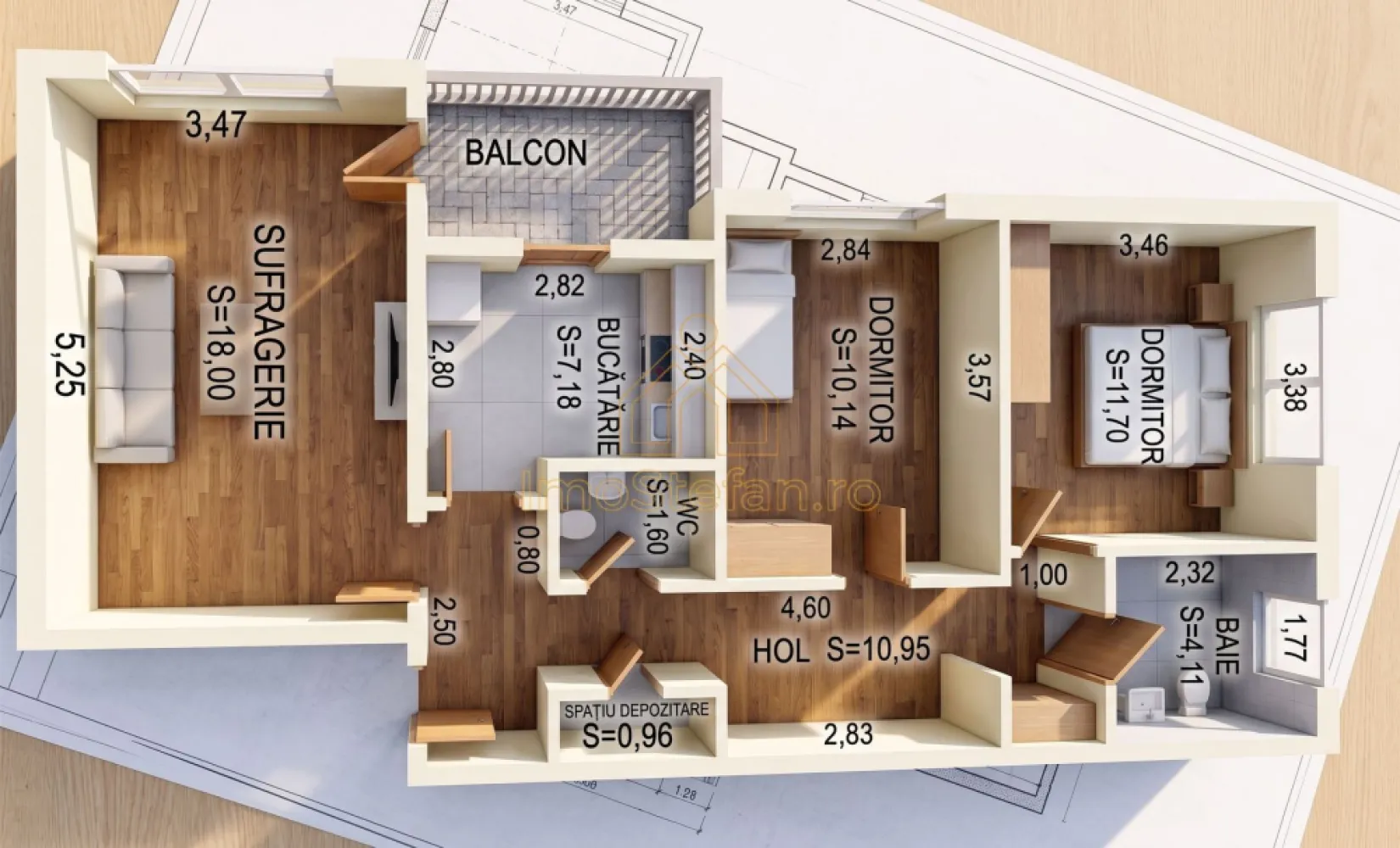 ICIL | Apartament 3 Camere | Utilat | Mobilat | Gata de mutat - Știi sentimentul acela când găsești locația perfectă, dar apartamentul arată groaznic și te gândești la luni de praf, meșteri și nervi cu renovarea?
Ei bine, acest apartament de 3 camere din zona ICIL este excepția care confirmă regula. A fost renovat integral în 2020 (inclusiv electric din cupru) și se vinde EXACT cum îl vezi în fotografii. Adică vii doar cu bagajele și te bucuri de noua ta casă din prima zi.

Gândește-te: ce altceva ai putea face cu cele 6 luni pe care le-ai fi pierdut renovând altceva?

Vă propunem spre vânzare un apartament modern și inteligent compartimentat, situat într-una dintre cele mai căutate zone din Constanța: ICIL – Liceul Ovidius. Proprietatea este complet mobilată, utilată și gata de mutare.

Suprafețe și Compartimentare
Suprafețe: 64.64 mp utili (74.29 mp construiți).

Structură: Decomandat, situat la etajul 4/4 (bloc din 1984, structură pe cadre de beton).

Configurație unică: Living luminos, dormitor matrimonial și un al doilea dormitor transformat practic într-un dressing generos.

Bucătărie inovatoare: Spațiul principal este dedicat zonei de dining, în timp ce fosta baie secundară a fost reconvertită într-o anexă de gătit (echipată cu aragaz, hotă și chiuvetă), menținând astfel zona de servit masa ferită de mirosuri.

Baie: Spațioasă, dotată cu cabină de duș și geam exterior (ventilație naturală).

Balcon: 3.4 mp.

Avantaje și Dotări de Top
Locație Premium: La câteva minute de Parcul Gării, Liceul Ovidius, Kaufland, Lidl, școli și farmacii. Acces rapid la mijloace de transport.

Renovat Integral (2020): Finisaje premium, instalație electrică nouă din cupru, ferestre PVC cu termopan și ușă metalică la intrare.

Confort Termic: Centrală proprie pe gaz, calorifere noi și sistem de aer condiționat.

Terasă Hidroizolată și Protejată: Terasa blocului a fost complet renovată și izolată profesional cu un mic acoperiș într-o apă cu tablă zincată, oferind protecție 100% și garanția durabilității.

Se vinde Mobilat și Utilat: Include electrocasnice moderne (frigider, congelator, aragaz gaze naturale, cuptor electric convecție încorporat, mașină de spălat rufe, mașină de cafea automată, TV).

O proprietate excelentă atât ca locuință pentru o familie modernă, cât și ca investiție sigură pe piața chiriilor. Eliberare rapidă.

Pentru mai multe detalii și pentru a programa o vizionare, vă invităm să ne contactați!