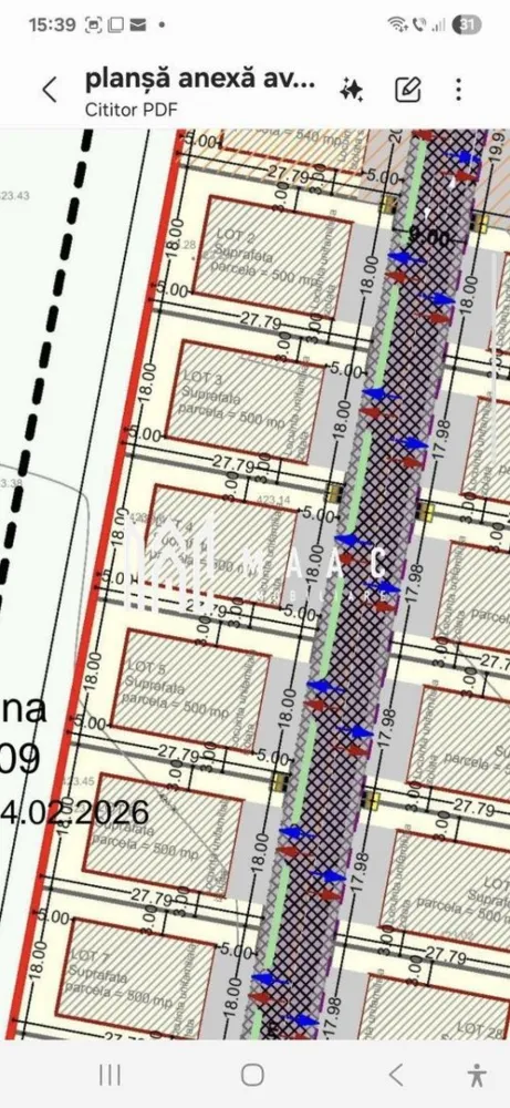 Teren | Intravilan | 500 mp | PUZ-Aprobat | Șura Mică - MAAC Imobiliare vă propune spre vânzare o parcelă de teren intravilan, într-o zonă în plină dezvoltare, parte dintr-un viitor cartier rezidențial.

Caracteristici:

-Suprafață parcelă: 500 mp

- Front stradal: 18 ml

- PUZ Aprobat

- Utilități la aproximativ 500 m, pentru racordare aprox. 150 euro pe mp 

-Drum de acces privat, care pe viitor v-a fi pietruit

-Lot 4

Terenul este ideal pentru construcția unei case, într-o zonă liniștită, și în continuă dezvoltare.

Pentru mai multe detalii tehnice și programarea unei vizionări, contactați-ne și specificați codul proprietății ID: CP2958483.