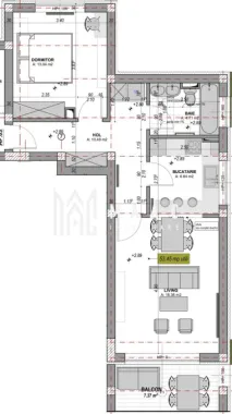 Apartament 2 camere - intabulat, finisat la cheie I Comision 0%