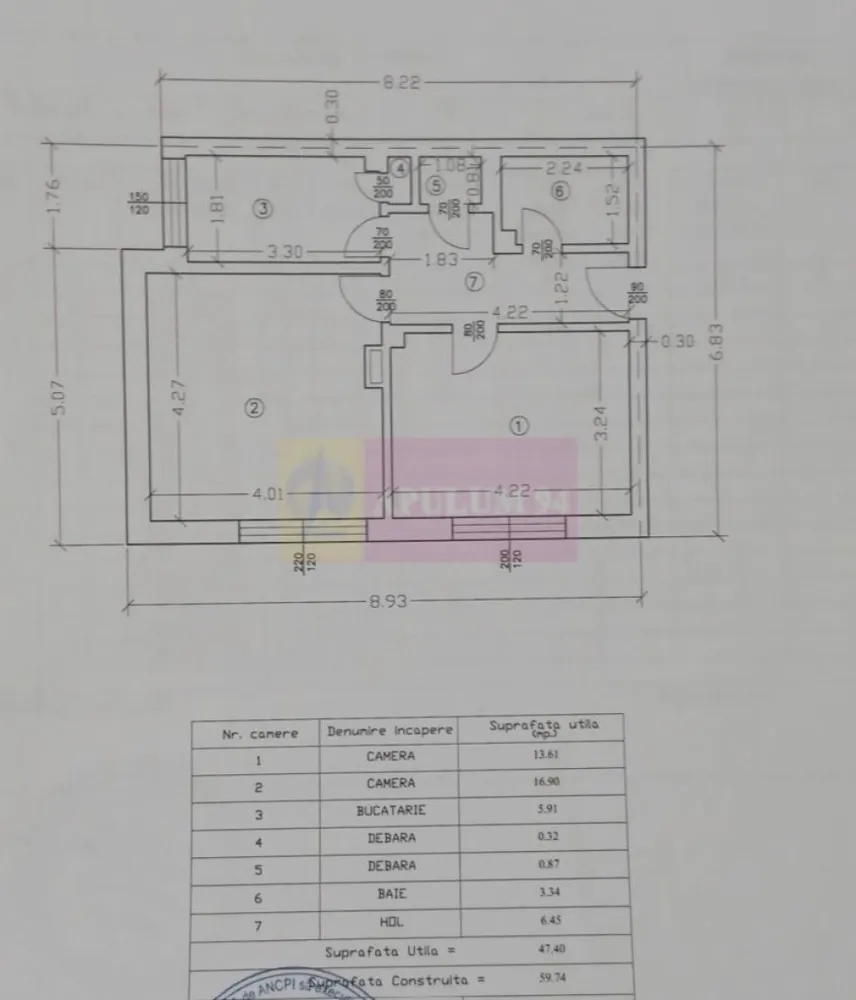 Apartament de vanzare cu 2 camere in Azuga - Agentia imobiliara Mervani, va invita sa vizionati un apartament cu 2 camere, decomandat, situat la demisolul unui bloc cu 3 etaje, in imediata apropiere a Primariei Azuga.

 Apartamentul are o suprafata utila de 47,4 mp, si un teren aferent de 272 mp. 

 Tamplaria apartamentului este din PVC. Apartamentul dispune de centrala termica.

 Camerele sunt spatioase si luminoase. 

 Compartimentare:

- camera de zi 

- dormitor

- hol

 - baie

 - bucatarie

Apartamentul se vinde mobilat si utilat.