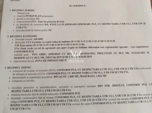 Teren intravilan de vânzare – suprafață totală 3.800 mp GUSTERITA