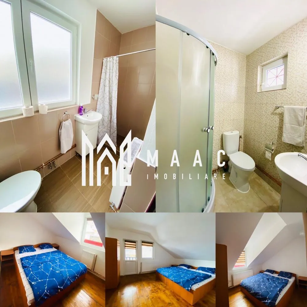 Casă de vacanță I Râu Sadului I Ieșire la râu - MMAC Imobiliare vă propune spre vânzare o casă de vacanță situată în localitatea Râu Sadului, la aproximativ 35 km de municipiul Sibiu, într-o zonă montană deosebit de liniștită, cu acces direct la râu.

Imobilul are o suprafață utilă de 140 mp, fiind dispus pe două niveluri: parter și etaj, cu o compartimentare practică și funcțională.

Parterul este compus dintr-un living generos, dotat cu șemineu pe lemne, bucătărie complet mobilată și utilată, două băi și terasă.
Etajul cuprinde patru dormitoare, hol și terasă, oferind spațiu suficient pentru familie sau pentru activități turistice.

Încălzirea imobilului este asigurată prin centrală electrică cu calorifere, suplimentată de șemineul pe lemne, pentru un plus de confort.

Casa a fost construită în anul 2007 și renovată complet în 2022, beneficiind de:

ferestre termopan

izolație termică exterioară

sistem de supraveghere video exterior

Utilități disponibile: apă, curent electric, fosă septică.

Un avantaj important îl reprezintă ieșirea directă la râu, aspect ce conferă proprietății un farmec aparte și un potențial excelent pentru relaxare sau investiție turistică.

Imobilul se vinde complet mobilat și utilat, fiind gata pentru utilizare imediată.

Pentru mai multe detalii și vizionări, precizati telefonic ca ati vazut anuntul cu ID:CP2875057