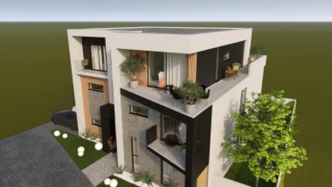 Edifiq 6 – Apartament cu 3 Dormitoare și Living Generos | Curte Privată de 200 mp – Spațiu, Lumină și Intimitate
