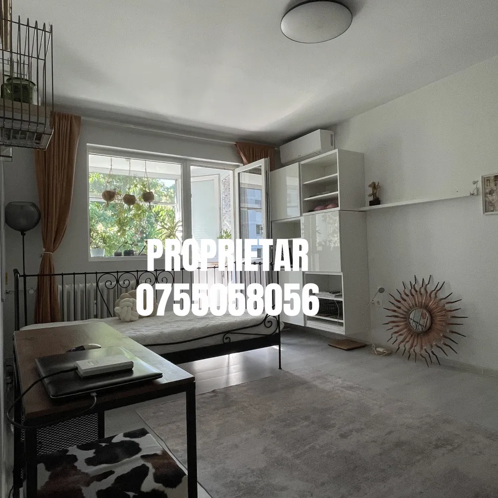 Vand 2 camere Drumul Taberei, PROPRIETAR  - 2 min metrou, mobilat, zona verde - Apartament 2 camere, semidecomandat, Drumul Taberei, aproape de metrou si mijloacele de transport, intr-o zona foarte linistita, cu mult spatiu verde si fara trafic. Orientare sud, foarte luminos.Renovat si foarte bine intretinut. Multiple imbunatatiri apartament. Instalatie electrica complet refacuta, inclusiv tablou electric si multiple prize suplimentare adaugate in tot apartamentul. Instalatie sanitara complet refacuta la bucatarie. Bucatarie foarte spationasa si complet utilata cu multiple spatii de depozitare. Mobila bucatarie: realizata la comanda cu materiale de calitate. Se vinde complet mobilat și utilat: masina rufe, masina de spalat vase, plita inductie, cuptor, cuptor cu microunde, hota, aer conditionat etc.Localizare: 2 minute reale de mers pe jos pana la metrou, 10-15 minute de piata, mall, restaurante, parc, mijloace in comun, metrou, supermarket, politie; ⁠gradinita, liceu si facilitati in apropiere. Apartamentul este potrivit pentru persoane care cauta o locuinta luminoasa, intr-o zona verde si linistita a Bucurestiului, un apartament complet mobilata si bine utilat, fara grija renovarilor.Blocul are terasa blocului refacuta si este anvelopat. Certificat energetic clasa B. Etajul 4/4, 45.95 mp utili (48.83 mp total). Bloc inainte de 1977, structura solida: grinzi de beton armat, cu umplutura de caramida, fara risc seismic.Sunati pentru mai multe detalii si pentru a programa o vizionare.Pret apartament 105.000 euro