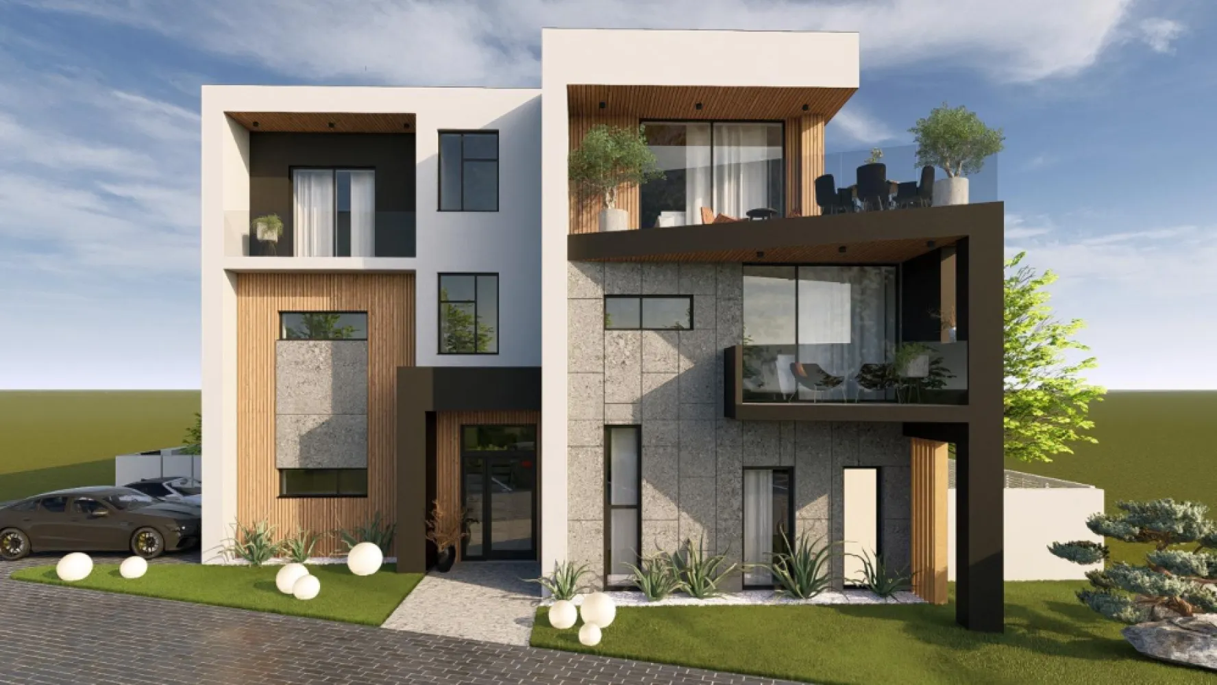 Edifiq 6 – Apartament cu 3 Dormitoare și Living Generos | Curte Privată de 200 mp – Spațiu, Lumină și Intimitate