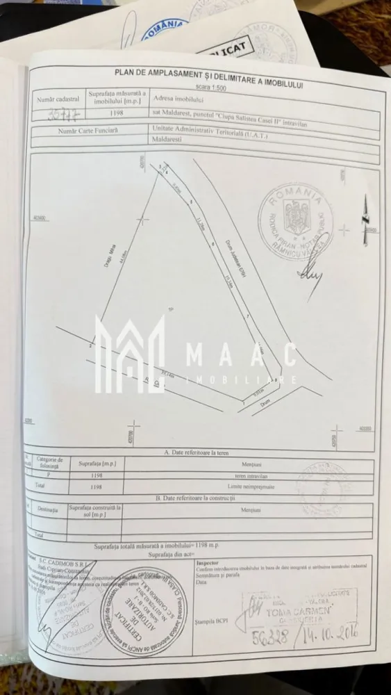 casa de vanzare | zona linistita | sat Maldaresti. - MAAC Imobiliare vă propune spre vânzare o proprietate deosebită, situată în pitoreasca zonă Măldărești, una dintre cele mai apreciate destinații turistice din județul Vâlcea. Renumită pentru farmecul său autentic și pentru obiectivele istorice deosebite precum Conacul lui Maldăr și Odaile Brâncovenești, localitatea atrage anual turiști în căutarea liniștii, tradiției și peisajelor spectaculoase.

Proprietatea dispune de 8 camere spațioase și este amplasată pe un teren generos de 2.500 mp, beneficiind suplimentar de încă 1.000 mp teren situat vis-a-vis, oferind multiple posibilități de amenajare sau investiție.

Casa beneficiază de utilități precum curent electric și apă, fiind ideală atât pentru locuință permanentă, casă de vacanță, cât și pentru dezvoltarea unei activități turistice, datorită poziționării excelente într-o zonă cu puternic potențial turistic.

Atmosfera autentică a locului, liniștea naturii și apropierea de atracțiile istorice transformă această proprietate într-o oportunitate rară pentru cei care își doresc un colț de poveste în inima Olteniei de sub munte.

Pentru mai multe detalii și programarea unei vizionări, vă rugăm să contactați MAAC Imobiliare și să menționați la telefon numărul CP3115491