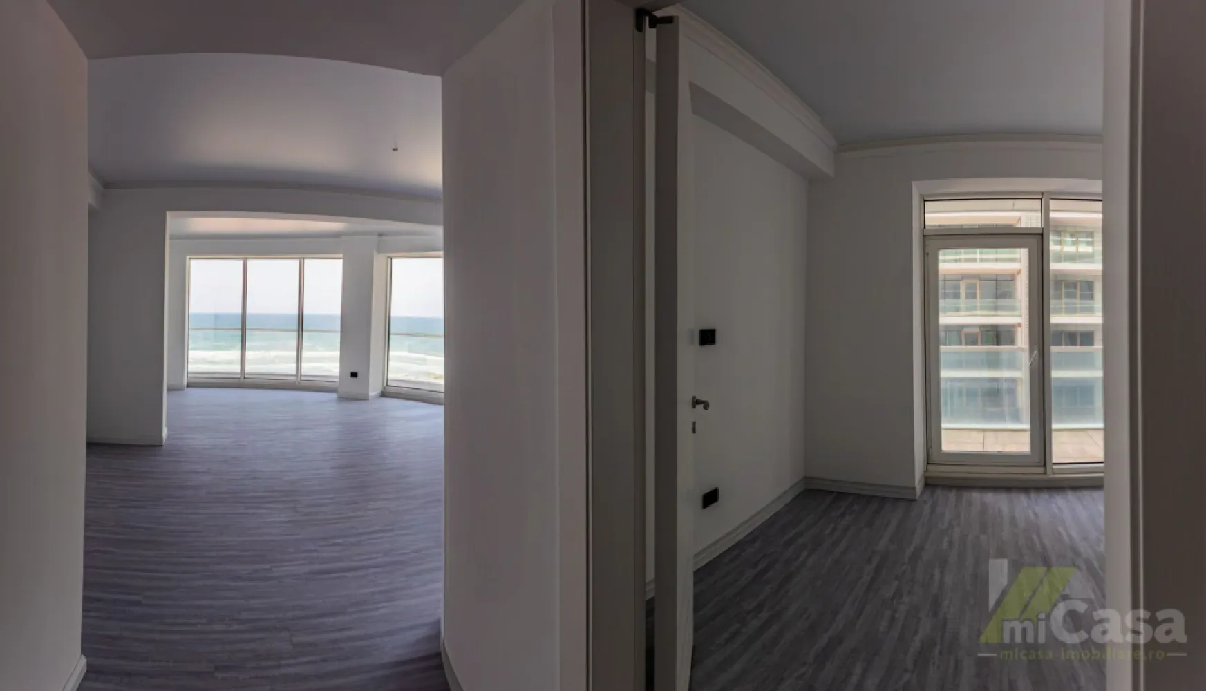 Apartament 3 Camere - Complex Rezidențial WHITE SEA - Mamaia - Apartament 3 camere - Etaj 2 - Complex Rezidențial WHITE SEA

miCasa imobiliare vă prezintă un apartament modern, situat la etajul 2 al unui complex rezidențial deosebit, cu o suprafață totală de 147,3 mp. Apartamentul este de tip 11, conform planului etajelor 1-8, și beneficiază de o distribuție optimă a spațiilor.

Structura apartamentului:

Living + Bucătărie: 34,02 mp – un spațiu generos și luminos, ideal pentru momentele de relaxare sau socializare, completat de o bucătărie modernă, perfect integrată.
Dormitor M: 14,41 mp – un dormitor spațios, care oferă confort și intimitate, fiind locul ideal pentru odihnă.
Dormitor: 10,40 mp – un dormitor spațios, care oferă confort și intimitate, fiind locul ideal pentru odihnă.
Baie M: 3,69 mp – baie modernă, dotată cu toate facilitățile necesare.
Baie: 4,75 mp – baie modernă, dotată cu toate facilitățile necesare.
Hol: 13,09 mp – un hol bine gândit, care face legătura între încăperile apartamentului.
Terasa: 39,3 mp – locul perfect pentru a te bucura de aerul curat și de o vedere spectaculoasă la mare.

Caracteristici suplimentare:

Izolație fonică: Apartamentul beneficiază de o izolație fonică excelentă, asigurându-vă confortul necesar pentru o viață liniștită.
Eco friendly: Tehnologii eco-friendly pentru un trai sustenabil, reducând impactul asupra mediului.
Smart home: Apartamentul este echipat cu sistem smart home, care vă permite să controlați cu ușurință iluminatul, temperatura și alte funcționalități ale locuinței dintr-o aplicație mobilă.
Vedere la mare: Bucurați-vă de o priveliște deosebită asupra mării, perfectă pentru momente de relaxare sau pentru a savura apusurile.
Complex rezidențial: Locuința se află într-un complex rezidențial de top, oferind facilități moderne, siguranță și un mediu plăcut și liniștit pentru întreaga familie.

Acest apartament reprezintă alegerea perfectă pentru cei care doresc confort, modernitate și o locație deosebită cu vedere la mare.

Contactați-ne pentru mai multe detalii sau pentru a programa o vizionare!

Cumperi prin miCasa Imobiliare? Primești mai mult decât o locuință.
👉 Ai comision 0 și până la 10% reducere la materialele de amenajare interioară marca miCasa.

Cumpără inteligent. Renovează cu stil.
