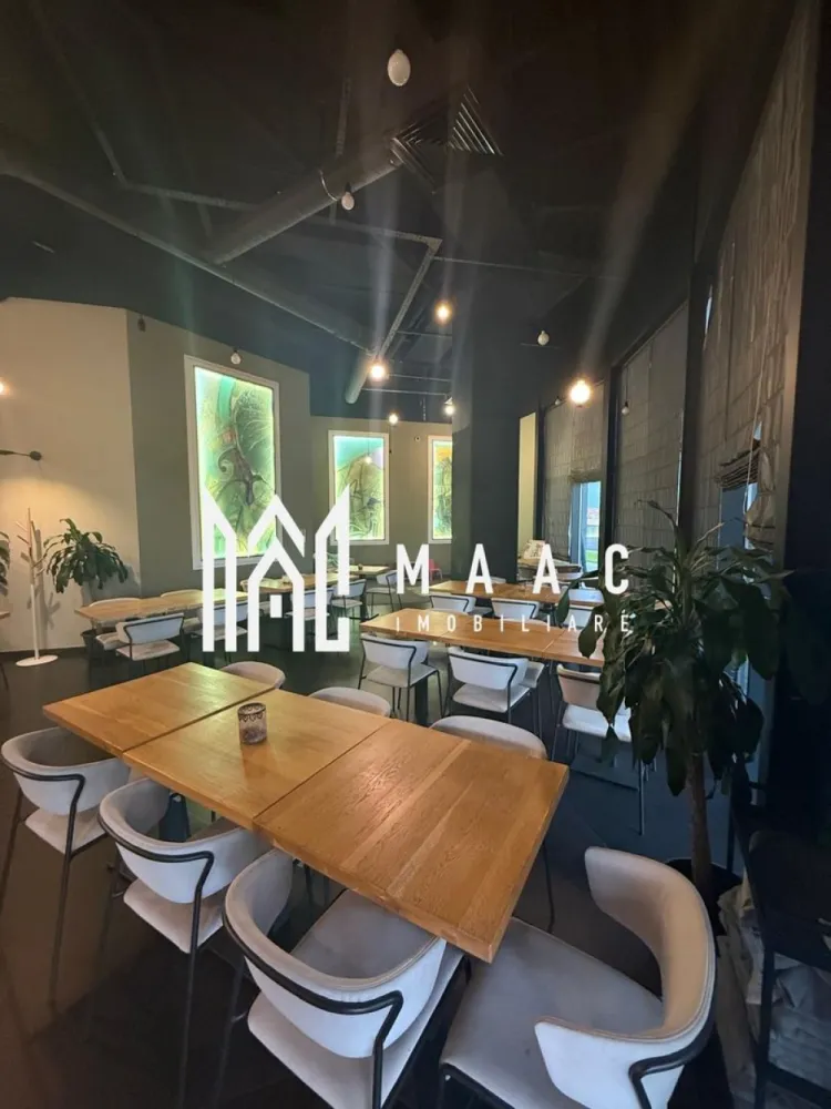 Promenada Sibiu | Afacere la cheie | - MAAC Imobiliare vă propune o oportunitate excelentă de preluare a unei afaceri la cheie, situată în Promenada Mall Sibiu, în zona Food Court, una dintre cele mai circulate și vizibile locații comerciale din oraș.

Spațiul beneficiază de o poziționare premium, fiind amplasat între KFC și Enjoy Sushi, cu trafic constant și expunere foarte bună către fluxul de clienți al centrului comercial.

Restaurantul dispune de o suprafață utilă interioară de 274 mp, la care se adaugă o terasă generoasă de 133 mp, oferind un spațiu ideal pentru desfășurarea activității HoReCa în condiții excelente.

Proprietatea se predă complet mobilată și utilată, fiind pregătită pentru începerea imediată a activității, fără investiții suplimentare .

• Poziționare strategică în Food Court
• Suprafață interioară de 274 mp
• Terasă de 133 mp
• Complet mobilat și utilat
• Pregătit pentru activitate imediată
• Trafic intens și vizibilitate excelentă

Pentru mai multe detalii precizati telefonic ca ati vazut anuntul cu ID: CP3118742