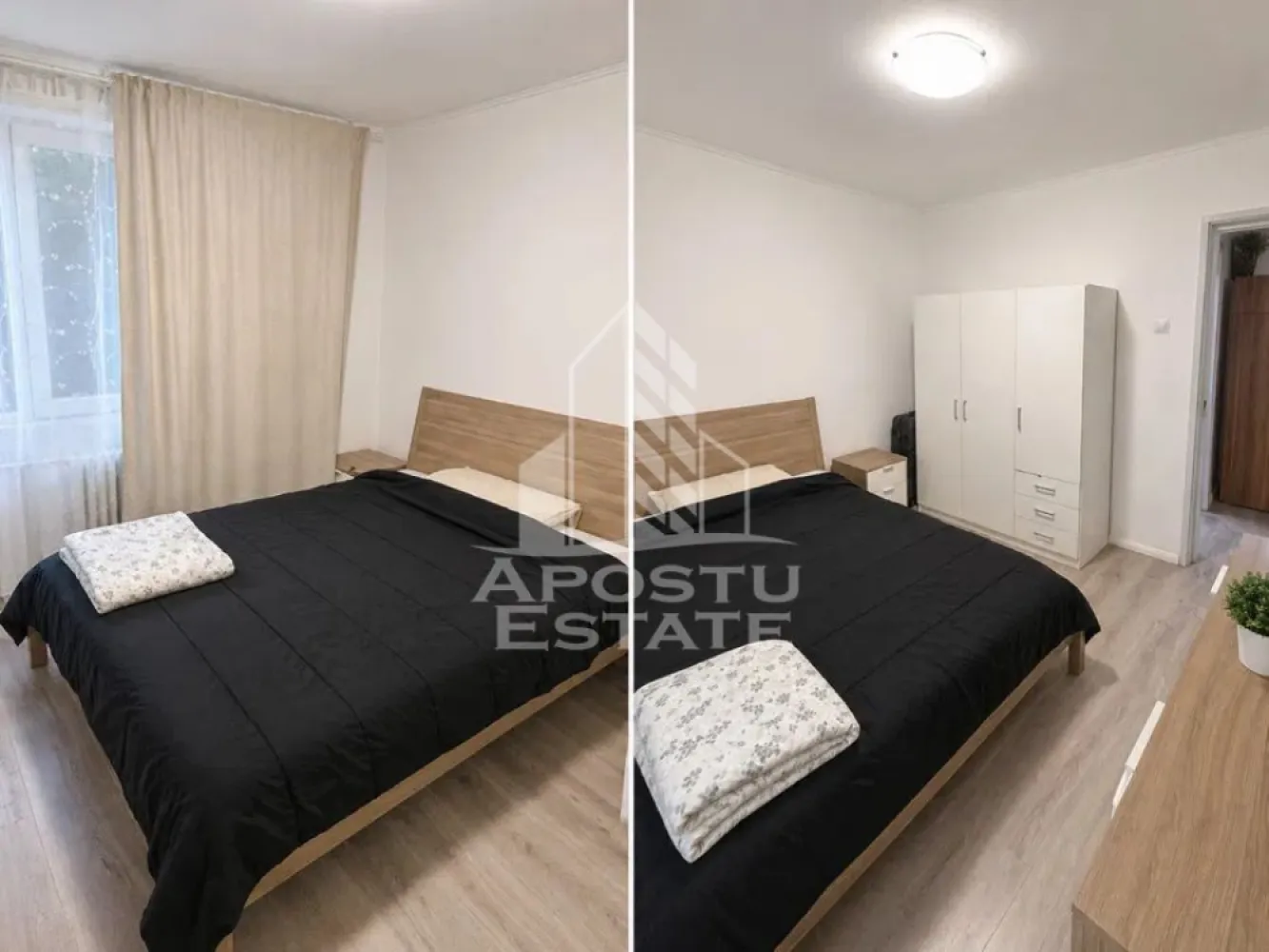 Apartament cu 2 camere, de inchiriat, zona Tipografilor, Centrala - Agentia imobiliara APOSTU ESTATE va propune spre inchiriere un apartament cu 2 camere, spatios si luminos, situat in zona Tipografilor, o zona linistita si bine pozitionata din Timisoara, potrivit pentru cupluri,familii, sau studenti care isi doresc o locuinta unde sa se simta confortabil si cu acces facil catre scoli, statii de autobuz, supermarketuri , magazine de zona, parcuri.

Suprafata utila: 65 mp
Compartimentare eficienta:
-Hol de acces generos.
-Living luminos si spatios.
-Bucatarie inchisa, mobilata si utilata.
-Dormitor mobilat si utilat.
-Baie prevazuta cu cabina de dus.

Confort si facilitati:
-Incalzirea apartamentului: Calorifere, Centrala proprie.
-Apartamentul este complet mobilat si utilat.
-Se accepta animale de companie de catre proprietar

Localizare:
-Timis,Timisoara, zona Tipografilor – acces facil spre Piata Unirii, Iulius Town, Facultatea de litere.

Ideal pentru:
-Familii
-Cupluri
-Studenti

Disponibilitate: imediata
Pret chirie lunara: 400 euro ( usor negociabil)
Programeaza o vizionare pentru a-ti putea imagina viitorul aici!
ID intern: CP3122295