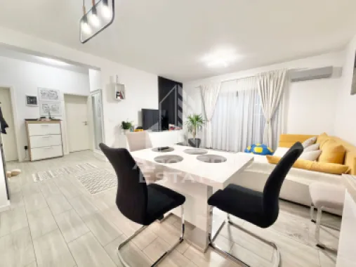 Apartament cu 3 camere mobilat, 70 mp utili, in Giroc la etajul 2.