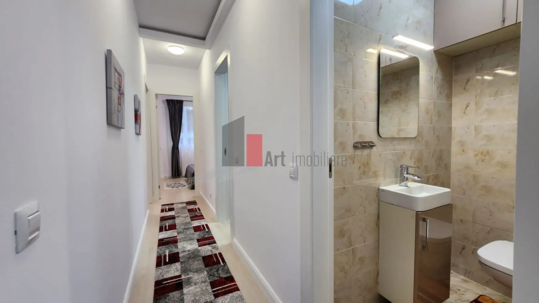 APARTAMENT 3 CAMERE LUX FLOREASCA - Va oferim spre vanzare un apartament de 3 camere decomadate situat in zona Floreasca.
 Se afla intr-un bloc de apartamente construit in anul 2022,la etajul 4 din 9 si detine o 
suprafata de70mp si terasa de 8mp.
 Apartamentul este format din living , 2 dormitoare , bucatarie ,baie, hol, terasa. 
 Apartamentul se vinde mobilat si utilat. 
 In apropiere se afla complexul Promenada si metroul Aurel Vlaicu.
 Pentru alte detalii sau imformatii va rugam sa ne contactati la 0722 371 033.