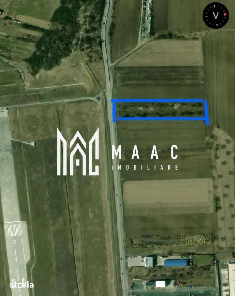 Teren Intravilan | 6400 mp | zona aeroport - Se ofera spre vanzare teren cu suprafata de 6.400 mp, situat intr-o zona foarte buna, in apropierea Aeroportului Sibiu, cu acces direct din DN7 si vizibilitate excelenta la drum intens circulat.

Caracteristici:

- Suprafata teren: 6.400 mp

- Deschidere la drum: 27,7 m

- Acces direct din DN7

- Zona cu trafic intens, ideala pentru expunere

- Potrivit pentru panouri publicitare, activitati comerciale, hale, depozite sau investitie

- Acces facil catre oras si centura

Terenul beneficiaza de o pozitionare foarte buna pentru amplasare de reclame sau dezvoltare comerciala datorita expunerii excelente la trafic.

Contactează-ne pentru mai multe detalii sau pentru a programa o vizionare, menționează CP3117121