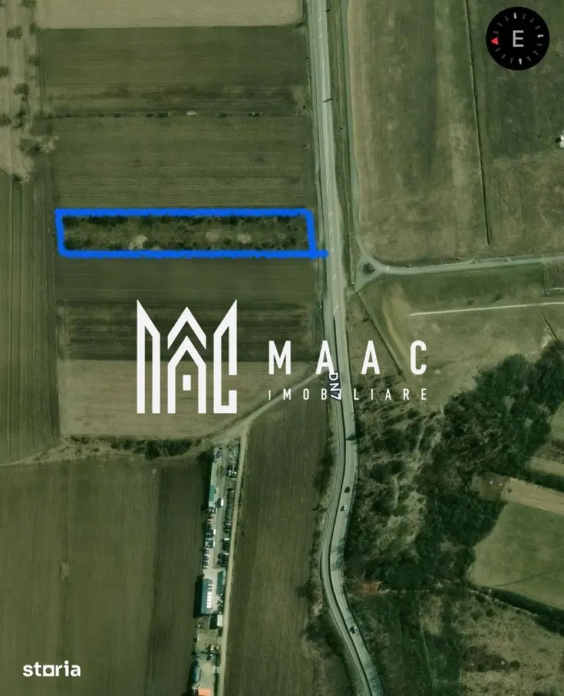 Teren Intravilan | 6400 mp | zona aeroport - Se ofera spre vanzare teren cu suprafata de 6.400 mp, situat intr-o zona foarte buna, in apropierea Aeroportului Sibiu, cu acces direct din DN7 si vizibilitate excelenta la drum intens circulat.

Caracteristici:

- Suprafata teren: 6.400 mp

- Deschidere la drum: 27,7 m

- Acces direct din DN7

- Zona cu trafic intens, ideala pentru expunere

- Potrivit pentru panouri publicitare, activitati comerciale, hale, depozite sau investitie

- Acces facil catre oras si centura

Terenul beneficiaza de o pozitionare foarte buna pentru amplasare de reclame sau dezvoltare comerciala datorita expunerii excelente la trafic.

Contactează-ne pentru mai multe detalii sau pentru a programa o vizionare, menționează CP3117121