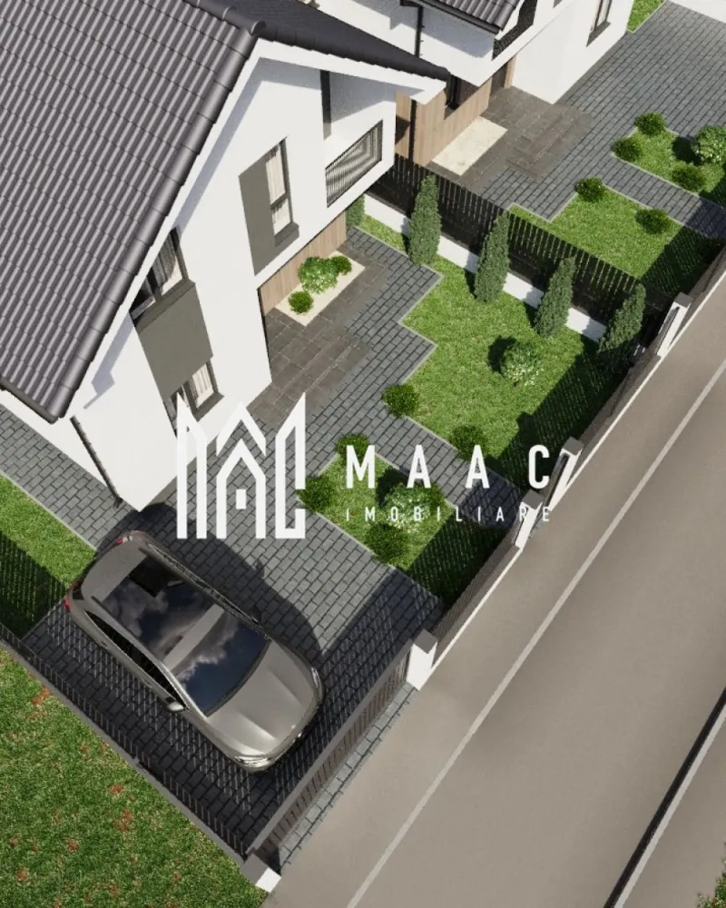 Casă nouă 5 camere I Șura Mare I COMISION ZERO - MAAC Imobiliare vă propune spre vânzare, cu COMISION ZERO pentru cumpărător, o proprietate deosebită, situată într-o zonă liniștită, la doar câteva minute de municipiul Sibiu. Această casă nu este doar o locuință, ci un spațiu atent gândit pentru confort, intimitate și un stil de viață echilibrat, departe de agitația orașului, dar cu acces rapid către punctele de interes urban.

Imobilul este amplasat la intrarea în Șura Mare, în imediata apropiere a Prima Shopping Center, beneficiind astfel de o locație excelentă.

Detalii proprietate:
Suprafață utilă: 120 mp
Suprafață construită: 144 mp
Suprafață teren: 340 mp
Amprentă la sol: 78 mp
Curte liberă: 262 mp
Terasă: 22 mp
Regim de înălțime: Parter + Mansardă
Număr camere: 5

Compartimentare:
Parter:
Hol de acces
Living spațios, cu ieșire pe terasă
Bucătărie separată
Birou
Baie cu aerisire naturală
Spațiu tehnic

Mansardă:
Hol
Dormitor matrimonial cu dressing, baie proprie și balcon
Două dormitoare spațioase și luminoase
Baie cu geam pentru aerisire naturală

Avantaje și beneficii:
Imobil nou, eficient energetic
COMISION ZERO pentru cumpărător
3 băi cu aerisire naturală
Curte liberă generoasă
Acces auto și curte pavată pentru 2 autoturisme
Terasa și balcon
Încălzire în pardoseală pe ambele niveluri
Centrală termică pe gaz
Teren împrejmuit cu gard metalic și poartă
Spații verzi amenajabile

Predare:
Interior: la stadiul de alb (instalații sanitare, electrice și termice incluse)
Exterior: la cheie (izolație termică, tencuială decorativă, curte pavată și spațiu verde)

Modalități de plată:
Plata se poate face cash sau prin credit bancar.
Avans minim: 30%.
Prețul rămâne neschimbat indiferent de modalitatea de plată.

Căile de acces către proprietate sunt în curs de amenajare.

Pentru mai multe detalii sau pentru a programa o vizionare, nu ezitați să ne contactați. Menționați ID-ul anunțului: CP2892700.