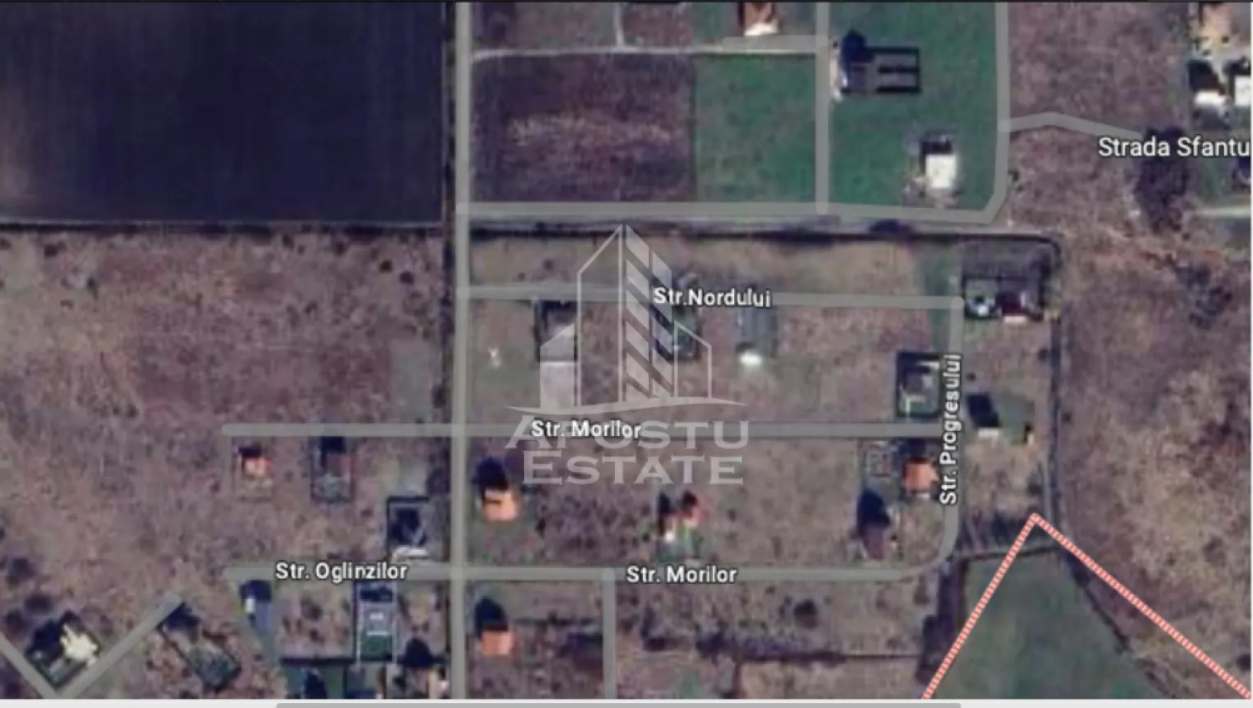 Teren 617 mp, de vanzare, zona de case noi, Sacalaz. - APOSTU ESTATE va ofera spre vanzare terent 617 mp, Sacalaz.

Suprafata terenului este 617 mp. Frontul stradal este de 18 ml. Accesul se face pe drum pietruit. 
In imediata apropiere se gasesc case noi locuite, dar si case in constructie.
Zona are o buna dinamica in dezvoltarea imobiliara.
Terenul se afla pe strada Nordului cu acces din Str. Orizont.

CP2049179
Va asteptam cu drag la o vizionare.