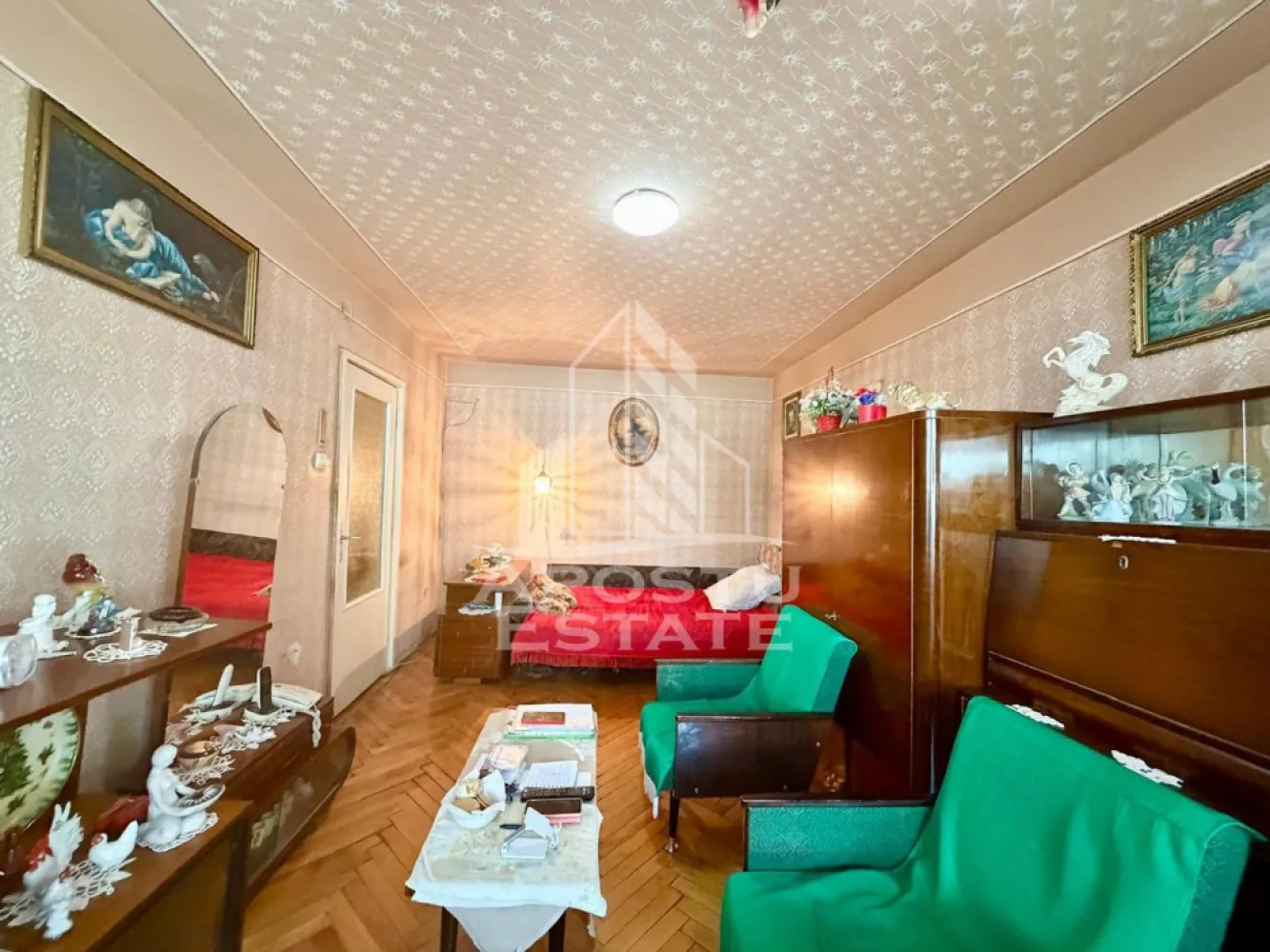 Apartament 2 camere de vanzare, boxa, zona Circumvalatiunii, Timisoara - Agentia imobiliara APOSTU ESTATE va propune spre vanzare un apartament decomandat spatios si elegant cu 2 camere de 48 mp , situat la etajul 6 din 10 in zona Lipovei din Timisoara, o zona linistita si foarte bine conectata. Aceasta proprietate este ideala pentru familii sau pentru cei care isi doresc un apartament bine compartimentat, confortabil si potrivit atat pentru locuinta proprie, cat si pentru investitie imobiliara.

Detalii generale:
- Suprafata utila: 48 mp
- Etaj intermediar: 6 din 10

Compartimentare:
- Hol de acces generos
- Bucatarie
- Living luminos si spatios
- Dormitor matrimonial
- Baie cu cada
- Debara
Confort si dotari:
- Apartamentul beneficiaza de incalzire cu ajutorul termoficarii, se poate pe viitor monta centrala

Localizare:
Zona este foarte linistita, cu acces rapid catre oras si multiple puncte de interes: supermarket-uri, piata, farmacii, scoli, gradinite, restaurante si mijloace de transport in comun. In apropiere se afla Iulius Mall, ceea ce creste atractivitatea proprietatii atat pentru locuit, cat si pentru inchiriere.

Agentia Apostu Estate va ofera consultata bancara gratuita prin intermediul colaboratorilor nostri si broker de credite pentru alegerea celui mai potrivit tip de credit, astfel incat dvs sa deveniti proprietar in cel mai scurt timp posibil.

Programeaza o vizionare chiar astazi si descopera avantajele acestui apartament spatios din Lipovei!
ID intern: CP3148547!
