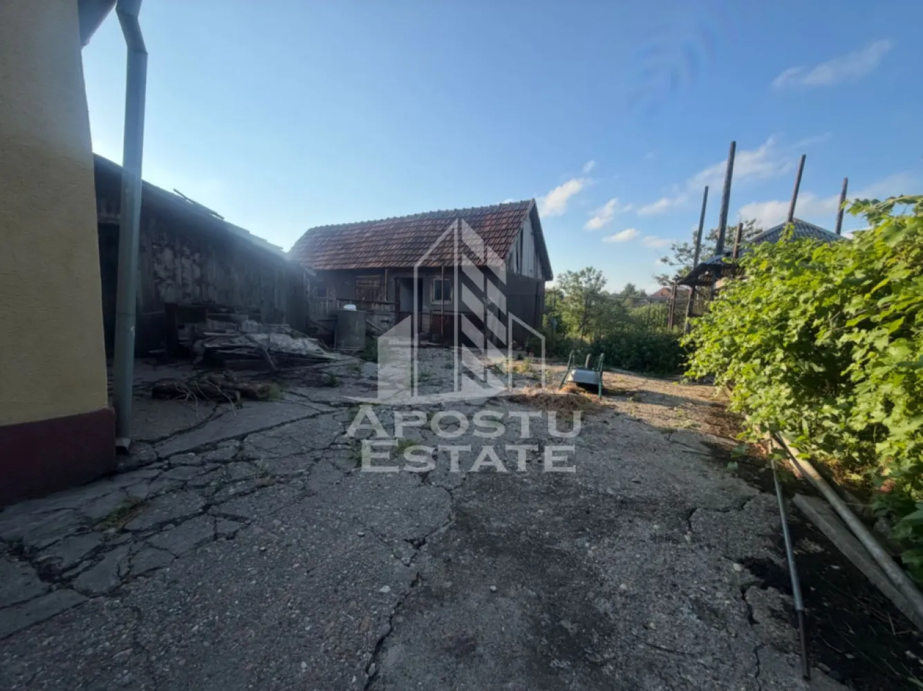 Casa batraneasca cu teren de 3022 mp, in Carani - Apostu Estate vă oferă spre vânzare o proprietate situată în Carani, ideală pentru cei care își doresc liniște și spațiu generos, la doar câteva minute de Timișoara.

Imobilul este amplasat pe un teren generos de 3022 mp și dispune de o casă cu suprafață utilă de 78 mp, compartimentată practic în 3 camere și 2 bai.

În curte se regăsește și o anexă, utilă pentru depozitare sau alte activități gospodărești. Casa este construita din vaiuga, deci se poate achizitiona doar cash.

Proprietatea beneficiază de un teren mare, ideal pentru grădinărit, relaxare sau extindere, fiind potrivită atât pentru locuit, cât și ca investiție.

Pentru mai multe detalii și programarea unei vizionări, vă stăm cu drag la dispoziție!
ID Intern: CP3156311