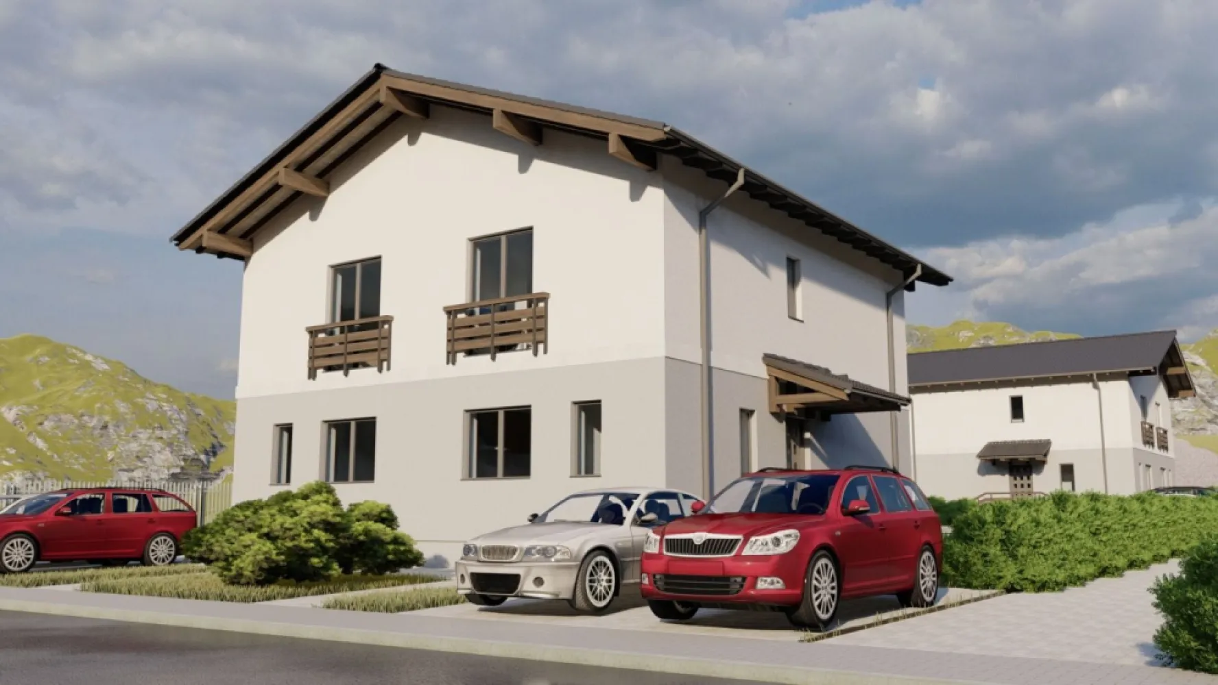Duplex Livezeni - Cartier nou - 3 si 4 camere - Mentionati ID-ul proprietatii cand apelati: CP2116110
Contact ⓪⑦②⑥ ②②③ ⑧⑧⑥ Sebastian

De vânzare case noi tip duplex, singur în curte, situată în Livezeni, suprafata teren intre 250 si 350 mp,.
Casele sunt cu doua nivele P+E si au o suprafata de 120 mp construiti plus teren aferent.
Compartimentare- 
Parter: hol,baie,bucatarie,camara,casa scarii,living,terasa.
Etaj: hol,baie,2 dormitoare, 2 balcoane+Pod

Detalii:
Exista 2 variante de case cu 3 si cu 4 camere ( 2 respectiv 3 dormitoare )
- pereții sunt din cărămidă, acoperișul de țiglă, izolată cu polistiren de 10 cm eps 80
- stalpi de beton
- fundație din beton, planșeu de beton, geamuri termopane Tripan ,centrală termică pe condensație, calorifere tip propsop in bai, scară interioară din beton, ,acoperișul izoltat cu vată de 20 cm,pereții sunt vopsiți in 2 straturi de lavabil alb,
- șapa cât si tencuiala este mecanizata.
- anul construcției 2025

Utilitați:
- curent, apă, gaz, canalizare de oras

Casa se vinde la stadiul semifinisat avansat la prețul de 112000 EURO + TVA ( varianta cu 2 dormitoare si 3 camere ) 
Varianta cu 3 dormitoare si 4 camere la pretul de 124000 Euro + TVA
Pretul este negociabil in functie de avans
Mentionati ID-ul proprietatii cand apelati: CP2116110
Contact ⓪⑦②⑥ ②②③ ⑧⑧⑥ Sebastian