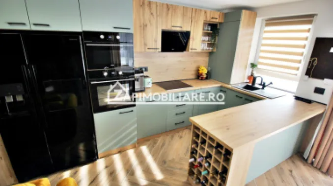Apartament 3 camere,2 băi, mobilat LUX 82mp, cartier Maurer