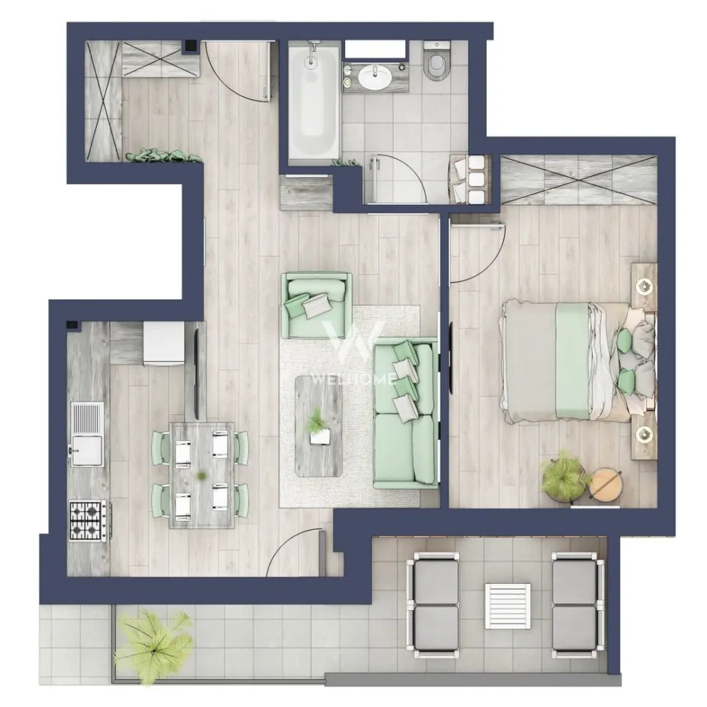 Apartament 2 camere Premium - 40 mp, Turnisor, Sibiu