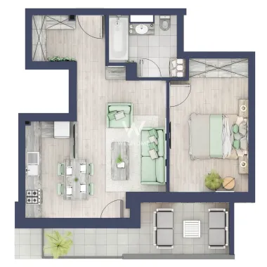 Apartament 2 camere Premium - 40 mp, Turnisor, Sibiu