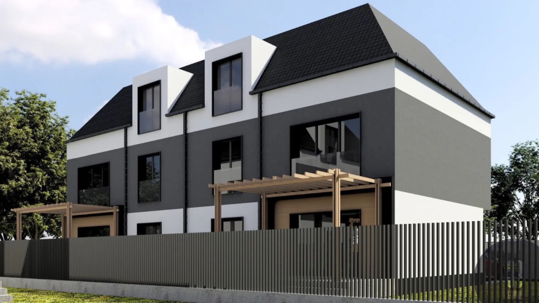 Livezeni - Case individuale si duplexuri - Contact 0774048706 Bogdan
De vânzare casă , singur în curte sau in regim duplex,3 dormitoare, situată în Livezeni, suprafața utilă de 164mp amplasată pe un teren cu suprafața de 173 - 528 mp la cheie, termen de predare finalul anului 2025

Construcțiile sunt moderne, cu spații vitrate ample, dispunând de multă lumină naturală bucurându-se de natură atât în interior cât și pe terasele generoase. Imobilele fac parte dintr-un ansamblu nou cu strada asfaltată cu acces din două drumuri publice iluminat stradal.
Facilități în apropiere sunt: transport public, maxi-taxi, școală, grădiniță, sală de sport, teren sport, restaurante, farmacii, spațiu de joacă pt copii, supermarket, la trei minute de oraș și piața de zi.
Complexul este format din case unifamiliale, case tip duplex și case tip cuplate (despărțirea imobilelor între cele doua corpuri de casa este formată din doua ziduri groase 65 cm cu izolație termică și fonică între ele). Imobilele vor fi branșate la toate utilitățile, strada asfaltată, iluminat public și acces privat.
Toate locuințele se vând finisate și amenajate la cheie direct de la dezvoltator.

Compartimentare
Unifamilială 

Parter - suprafața utilă - 78 mp/terasa 17 mp.
Hol acces, dresing, baie, cămară, depozitare, bucătărie-dinning-living open space.
Etaj - suprafața utilă - 79 mp.
3 dormitoare,2 bai, 2 dresing, hol, nișă de depozitare.
Suprafața teren 437 - 235.000 euro tva inclus
2. Duplex / locuința
Parter - suprafața utilă - 59 mp / terasa 12,5 mp.
Hol acces, baie, depozitare, bucătărie-dinning-living open space.
Etaj - suprafața utilă -58.29 mp.
3 dormitoare, baie.
Suprafața teren 250 mp - 176.000 euro tva inclus
Exterioare:
Amenajate peisagistic decorativ, confortabile, relaxante, acestea devenind o extensie a 
spațiului de locuit interior
Gazon tip rulou (gata de folosinta),instalație exterioara-apa pregatita pentru irigație 
automată(echipamente irigare contra cost)
Toate parcelele de teren sunt imprejmuite si beneficiază de 2 locuri de parcare în curte
Trotuare perimetral și locuri de parcare pavate.

Contact 0774048706 Bogdan