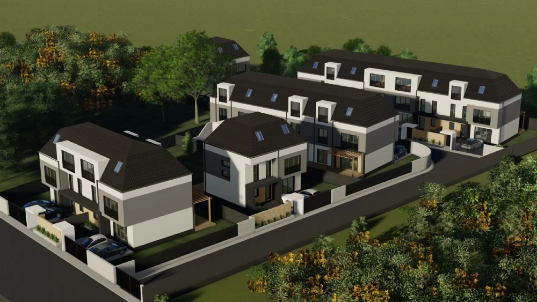 Livezeni - Case individuale si duplexuri - Contact 0774048706 Bogdan
De vânzare casă , singur în curte sau in regim duplex,3 dormitoare, situată în Livezeni, suprafața utilă de 164mp amplasată pe un teren cu suprafața de 173 - 528 mp la cheie, termen de predare finalul anului 2025

Construcțiile sunt moderne, cu spații vitrate ample, dispunând de multă lumină naturală bucurându-se de natură atât în interior cât și pe terasele generoase. Imobilele fac parte dintr-un ansamblu nou cu strada asfaltată cu acces din două drumuri publice iluminat stradal.
Facilități în apropiere sunt: transport public, maxi-taxi, școală, grădiniță, sală de sport, teren sport, restaurante, farmacii, spațiu de joacă pt copii, supermarket, la trei minute de oraș și piața de zi.
Complexul este format din case unifamiliale, case tip duplex și case tip cuplate (despărțirea imobilelor între cele doua corpuri de casa este formată din doua ziduri groase 65 cm cu izolație termică și fonică între ele). Imobilele vor fi branșate la toate utilitățile, strada asfaltată, iluminat public și acces privat.
Toate locuințele se vând finisate și amenajate la cheie direct de la dezvoltator.

Compartimentare
Unifamilială 

Parter - suprafața utilă - 78 mp/terasa 17 mp.
Hol acces, dresing, baie, cămară, depozitare, bucătărie-dinning-living open space.
Etaj - suprafața utilă - 79 mp.
3 dormitoare,2 bai, 2 dresing, hol, nișă de depozitare.
Suprafața teren 437 - 235.000 euro tva inclus
2. Duplex / locuința
Parter - suprafața utilă - 59 mp / terasa 12,5 mp.
Hol acces, baie, depozitare, bucătărie-dinning-living open space.
Etaj - suprafața utilă -58.29 mp.
3 dormitoare, baie.
Suprafața teren 250 mp - 176.000 euro tva inclus
Exterioare:
Amenajate peisagistic decorativ, confortabile, relaxante, acestea devenind o extensie a 
spațiului de locuit interior
Gazon tip rulou (gata de folosinta),instalație exterioara-apa pregatita pentru irigație 
automată(echipamente irigare contra cost)
Toate parcelele de teren sunt imprejmuite si beneficiază de 2 locuri de parcare în curte
Trotuare perimetral și locuri de parcare pavate.

Contact 0774048706 Bogdan