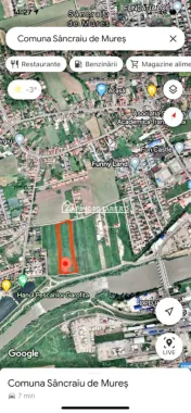Teren 27.000 mp.deschidere la 2 drumuri ,75 euro mp.