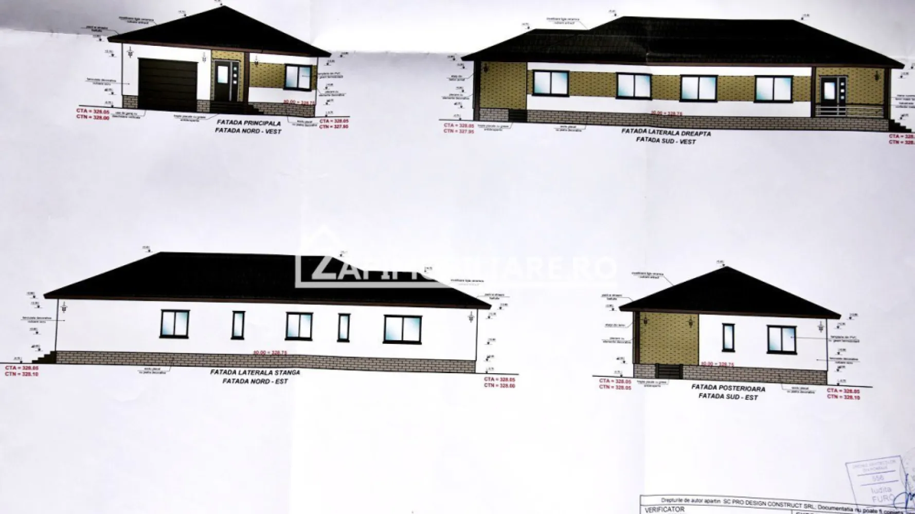 Casa 5 camere pe 1 nivel cu garaj si gard 176mp,1400mp teren