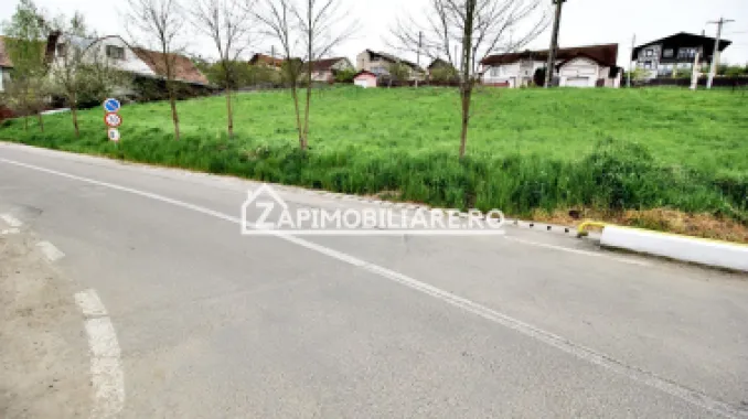 Teren Corunca la sosea cu utilitati 2 parcele de 500mp.