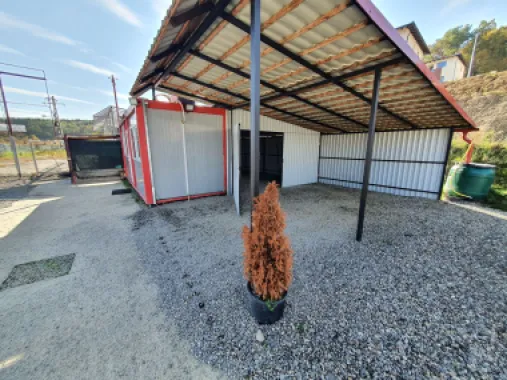 Parc Auto cu birou,garaj,1000mp teren cu deschidere la E60