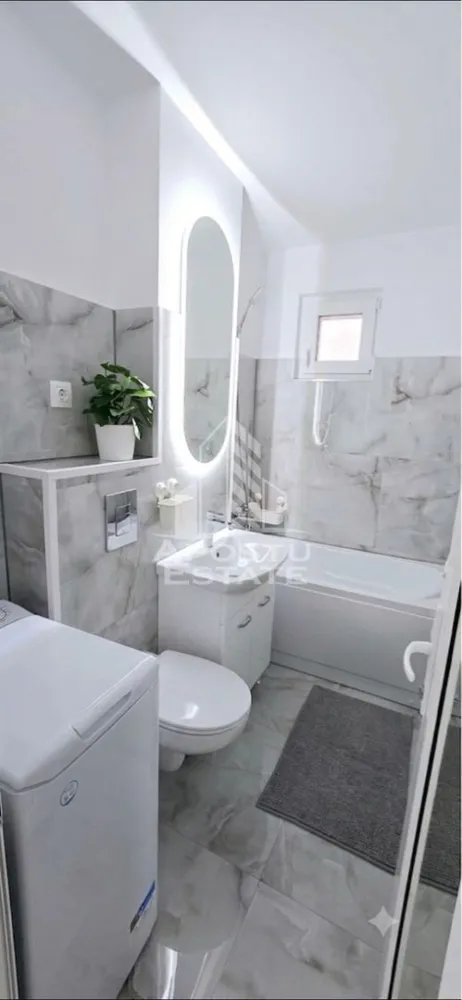 Apartament 1 camera, de inchiriat, zona Centrala, Timisoara - Agentia imobiliara APOSTU ESTATE va propune spre inchiriere un apartament cu 1 camera, spatios si luminos, situat in zona Centrala, o zona linistita si bine pozitionata din Timisoara, potrivit pentru cupluri sau studenti care isi doresc o locuinta unde sa se simta confortabil si cu acces facil catre scoli, statii de autobuz, supermarketuri , magazine de zona, parcuri.

Suprafata utila: 40 mp
Compartimentare eficienta:
-Hol de acces generos
-Bucatarie complet mobilata si utilata, cu loc de luat masa
-Living luminos si spatios
-Baie prevazuta cu cada

Confort si facilitati:
-Incalzirea apartamentului: centrala proprie
-Încălzirea prin calorifere
-Apartamentul este complet mobilat si utilat
-Nu se accepta animale de companie de catre proprietar

Localizare:
-Timis,Timisoara, zona Centrala – acces facil spre magazine, supermarketuri, scoli, parcuri si mijloace de transport in comun.

Ideal pentru:
-Cupluri
-Studenti

Disponibilitate: 6.07.2026
Pret chirie lunara: 400 Euro
Programeaza o vizionare pentru a-ti putea imagina viitorul aici!
ID intern: CP3162057