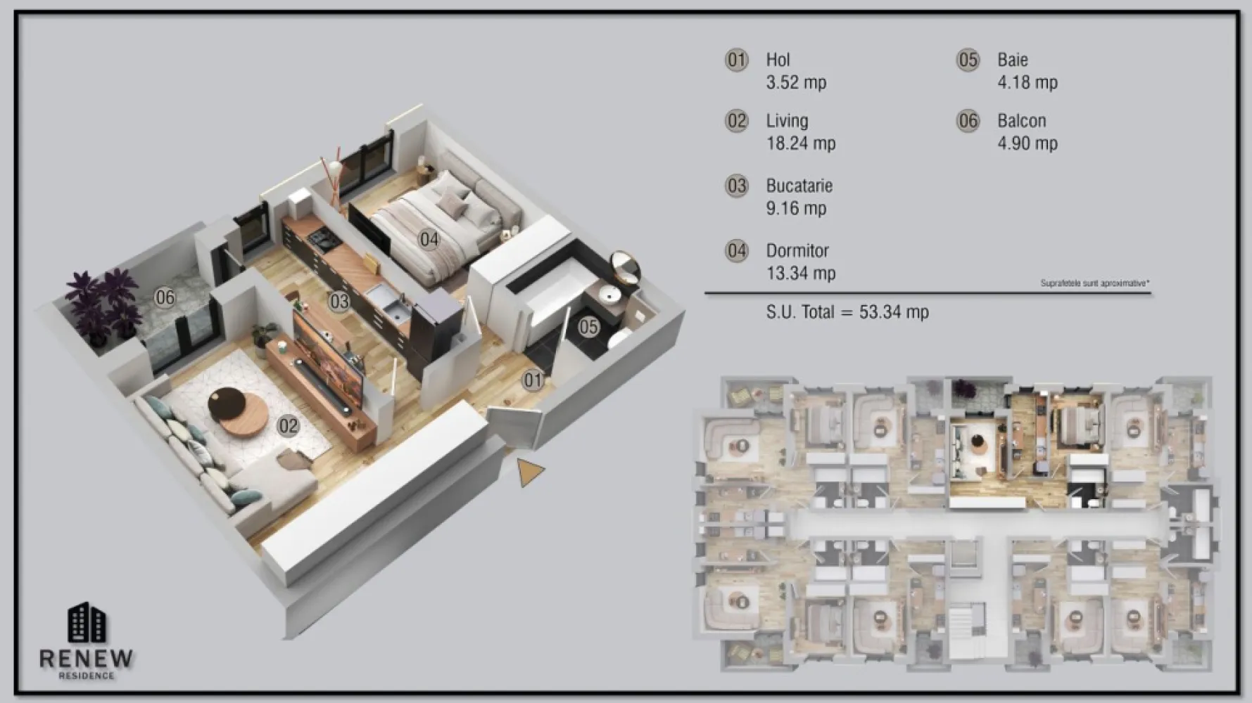 Ap. 2 cam. aprilie 2026 zona Militari Residence - TVA INCLUS !! Bine ati venit intr-o oaza de confort și rafinament în inima cartierului Militari Residence! Aceasta proprietate îți oferă o oportunitate unică de a locui într-un spațiu elegant, perfect adaptat pentru nevoile tale. Detalii Cheie: Locație Ideală: Situat în cartierul Militari Residence, acest apartament oferă acces facil la toate facilitățile urbane, incluzând magazine, restaurante, parcuri și centre de învățământ. Design Modern: Cu finisaje de înaltă calitate, acest apartament emană eleganță și confort. Spațiile luminoase și bine iluminate se îmbină perfect pentru a crea un ambient primitor și relaxant. 2 Camere spațioase: Cu două camere generoase, acest apartament este potrivit pentru cupluri sau familii mici în căutarea unei locuințe confortabile și practică. Balcon Privat: Beneficiază de un balcon privat, unde poți savura o cafea în timp ce te bucuri de aerul proaspăt și de priveliștea încântătoare a cartierului. Facilități Suplimentare: Parcare Asigurată: poti beneficia contra-cost de loc de parcare privat, oferindu-ți comoditate și siguranță pentru mașină. Securitate 24/7: Militari Residence este un cartier sigur, astfel încât să te poți bucura de liniște și pace în fiecare zi. Acces Rapid la Transport Public: Cu acces ușor la mijloacele de transport în comun, te vei bucura de conexiuni rapide către orice destinație din București. Nu rata ocazia de a locui într-un apartament ce oferă combinația perfectă între confort, stil și funcționalitate. Contactează-ne astăzi pentru a programa o vizionare și a începe o nouă etapă a vieții tale într-o locuință de vis!