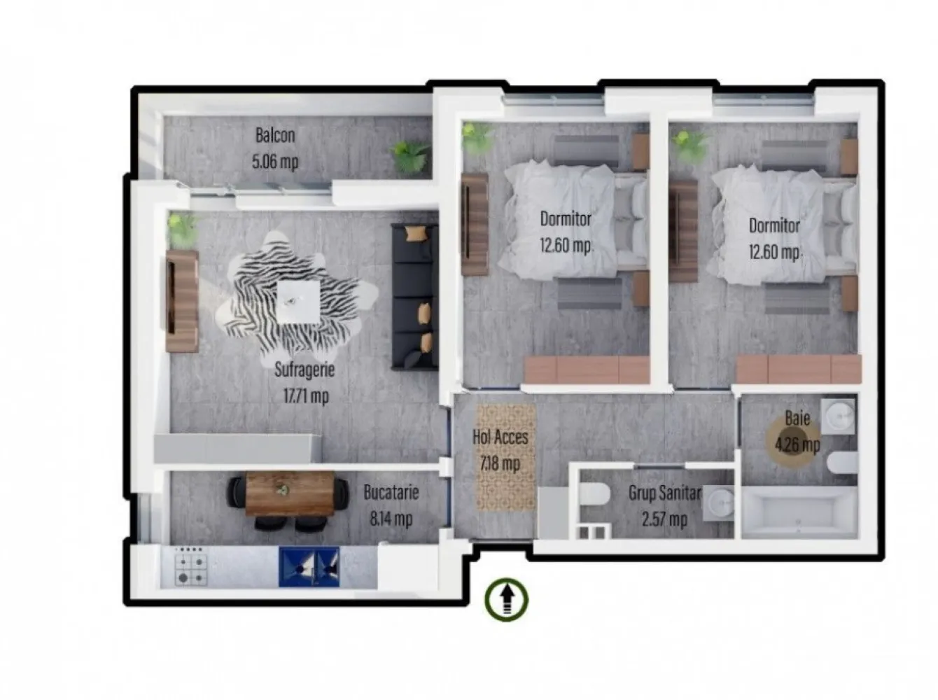 Apartament 3 camere decomandat - Militari Residence - TVA INCLUS !! Comision 0% DIRECT DEZVOLTATOR! Se oferă spre vânzare un apartament cu 3 camere decomandat, situat în zona Militari Residence, pe strada Tineretului nr. 35. Acest apartament modern, situat la un etaj intermediar, oferă o compartimentare practică și o suprafață utilă de aproximativ 70 mp, fiind ideal pentru familii sau pentru cei care își doresc un spațiu generos și confortabil. Caracteristici principale: - Tip apartament: Decomandat, 3 camere; - Suprafață utilă: Aproximativ 70 mp; - Localizare: Militari Residence, strada Tineretului nr. 35; - Etaj: Intermediar (avantaj termic și mai puțină expunere la zgomot); - Stadiu construcție: În dezvoltare; - Termen estimat de finalizare: luna martie 2026. Apartamentul beneficiază de toate facilitățile unui cartier modern: acces facil la mijloace de transport, spații comerciale, școli, grădinițe și zone de agrement. În plus, Militari Residence este cunoscut pentru comunitatea prietenoasă și infrastructura bine dezvoltată. Pentru detalii suplimentare sau programarea unei vizionări, nu ezitați să ne contactați!