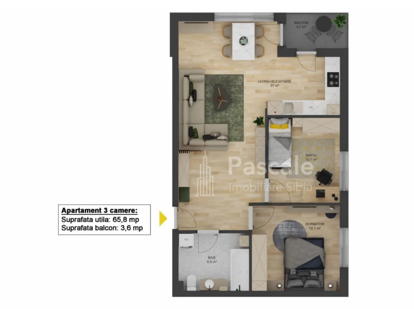 Ansamblu Doamna Stanca, Sibiu - Situat într-o zonă foarte bine conectată la principalele puncte de interes ale orașului, noul ansamblu rezidențial oferă apartamente moderne, bine compartimentate și gândite pentru un stil de viață confortabil și practic. Prima etapă a proiectului cuprinde 3 imobile cu regim de înălțime P+6, fiecare având doar 4 apartamente pe etaj – un detaliu care asigură intimitate și confort. Parterul este rezervat spațiilor comerciale, pentru un plus de accesibilitate în viața de zi cu zi. Ansamblul oferă apartamente bine dimensionate, cu 3 și 4 camere, în multiple variante funcționale, concepute astfel încât să răspundă nevoilor unei vieți urbane active. Locuințele se predau la un stadiu de semifinisat avansat, echipate cu centrală termică individuală în condensație și toate utilitățile contorizate separat. La cerere, există și opțiunea de predare finisată la cheie.