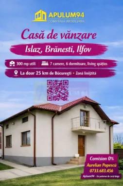 DE VANZARE CASA IN COM. BRANESTI (IF)