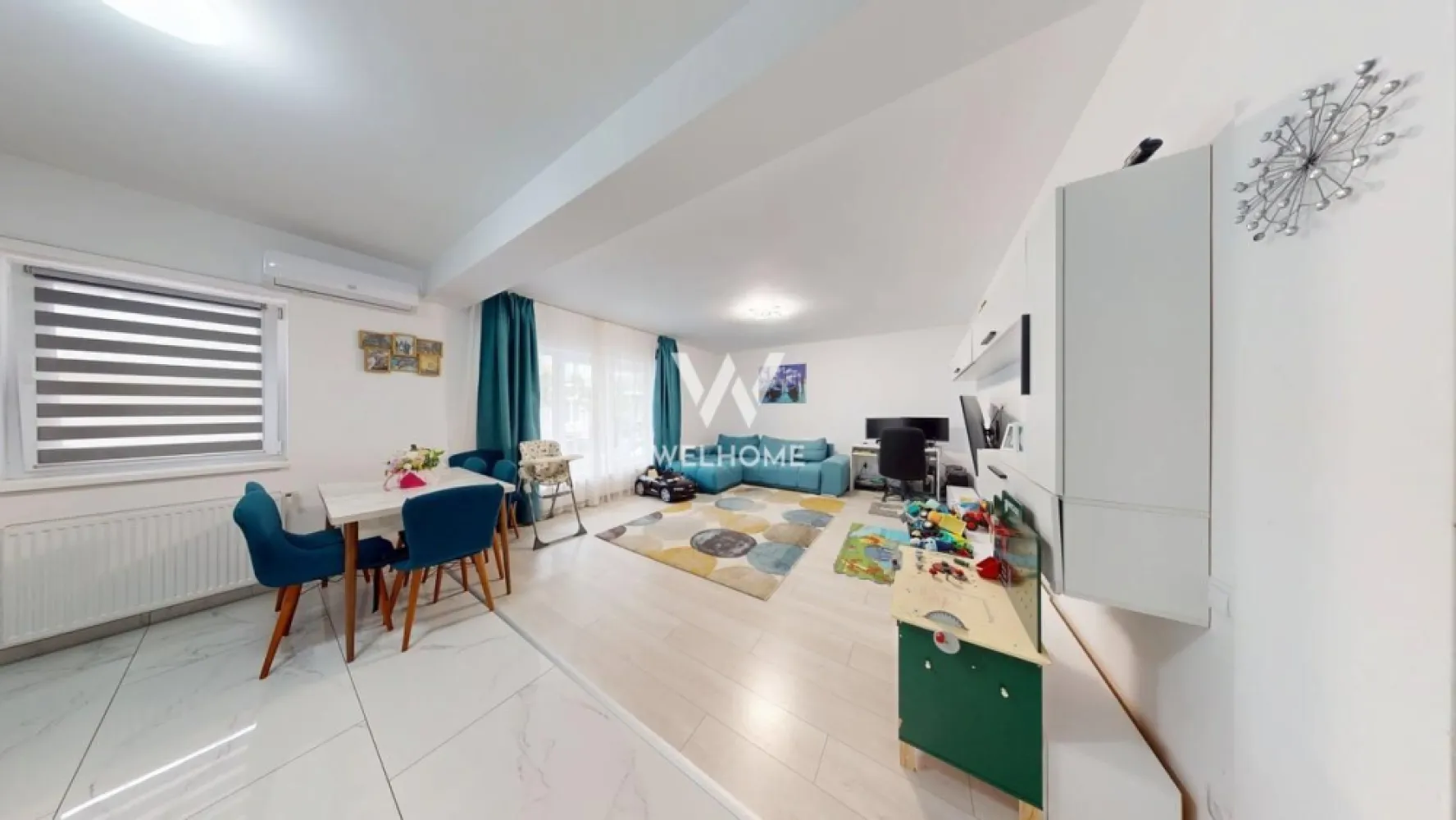 Ap modern, 60 mp utili, loc de parcare inclus - Welhome Imobiliare vă propune spre vânzare un apartament cu 2 camere, situat în Șelimbăr, în zona străzii Triajului, la parterul unui imobil cu regim redus de înălțime (P+3).

Cu o suprafață utilă de 60 mp, locuința este complet mobilată și utilată, fiind pregătită pentru mutare imediată. Proprietatea reprezintă o alegere excelentă atât pentru locuit, cât și pentru investiție, datorită posibilității de închiriere imediată.

Compartimentare:
- Hol de acces
- Living cu bucătărie open-space
- Dormitor spațios
- Debara
- Baie cu geam de aerisire

Avantaje:
- Complet mobilat și utilat
- Loc de parcare inclus în fața blocului
- Parter – acces facil
- Zonă liniștită și în dezvoltare
- Acces rapid către Sibiu
- Ideal pentru locuit sau investiție
- Intabulat, disponibil pentru achiziție prin credit bancar

Apartamentul se predă exact ca în fotografii și este disponibil imediat.

Pentru mai multe informații și programarea unei vizionări, contactați Welhome Imobiliare.