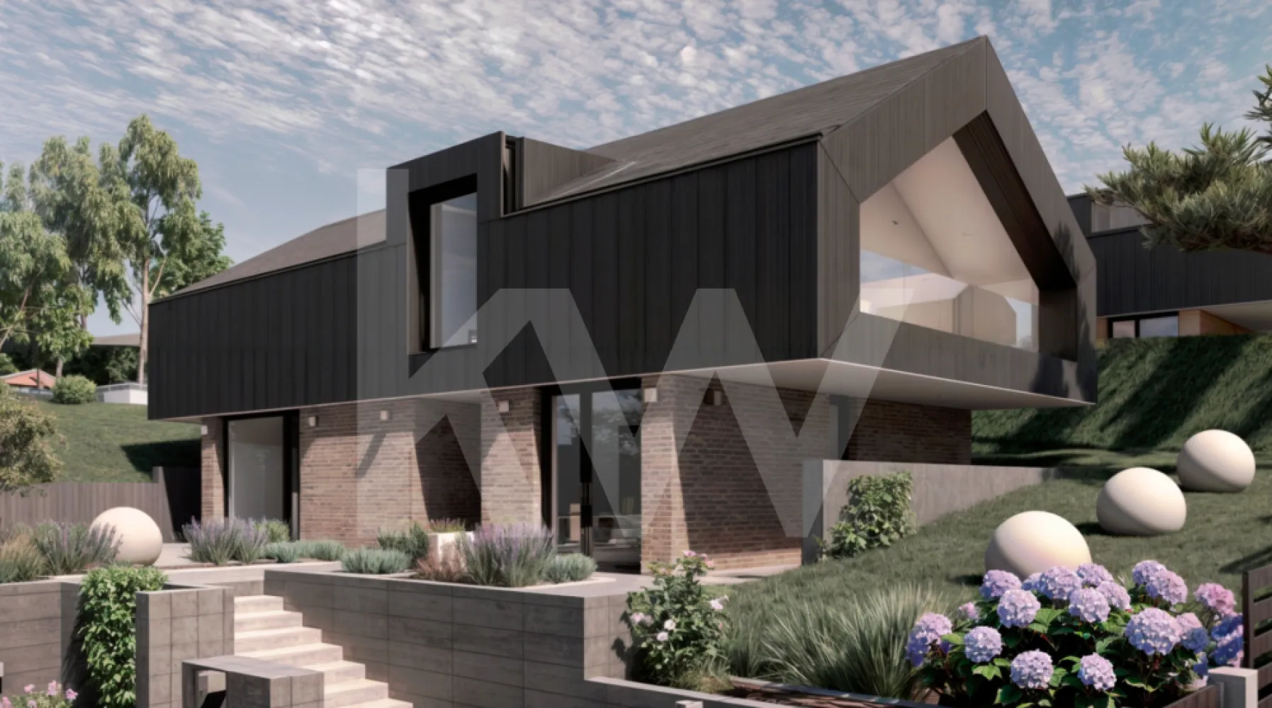 Casă arhitectură modernă cu panoramă spre Munții Făgăraș și Cetatea Cisnădioara - Descoperă o locuință unifamilială care îmbină armonios designul modern cu funcționalitatea inteligentă, situată într-o zonă deosebită, cu panoramă spectaculoasă spre Cetatea Cisnădioarei și Munții Făgăraș.

Această proprietate impresionează prin arhitectura contemporană, liniile curate și atenția la detalii, fiind construită cu materiale de calitate superioară și finisaje realizate cu grijă, pentru un confort durabil și un stil de viață modern.

Compartimentarea este gândită eficient, oferind spații generoase și bine delimitate. La parter, intrarea se deschide către un living luminos și primitor, ideal pentru momentele petrecute în familie. În partea dreaptă se află un birou versatil, cu acces direct către exterior, perfect pentru lucru de acasă sau activități creative. Casa scării este poziționată central, iar în proximitate se regăsesc baia și spațiul tehnic, discret integrate. Bucătăria, amplasată în continuarea zonei de zi, este practică și bine organizată, beneficiind de cămară proprie.

Etajul oferă intimitate și confort, fiind compartimentat în trei dormitoare, dintre care unul matrimonial, dotat cu dressing și baie proprie. În plus, există o baie suplimentară și o cameră de lucru, ideală pentru birou sau hobby-uri. Toate dormitoarele au acces către una dintre cele două logii spațioase, oferind deschidere către peisajul natural și lumină din plin.

Curtea, generoasă și aerisită, este complet împrejmuită și parțial pavată, fiind amenajată peisagistic cu bun gust. Elementele arhitecturale decorative, evidențiate prin iluminat ambiental cu bandă LED, creează un cadru elegant și relaxant, perfect pentru petrecerea timpului în aer liber.

Predarea imobilului se realizează la stadiul de glet interior, oferindu-ți libertatea de a personaliza finisajele finale după propriul gust.

Această proprietate reprezintă alegerea ideală pentru cei care caută un cămin modern, într-un cadru natural de excepție, fără compromisuri în ceea ce privește calitatea și confortul.

