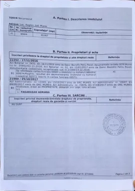 Teren 50000 mp, intravilan, Reghin, 0% comision