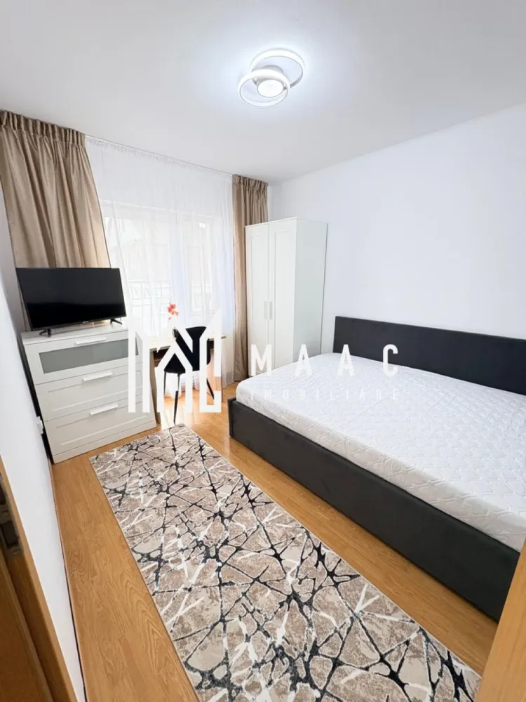 Apartament 2 camere | Intabulat | Renovat complet | Turnisor - MAAC Imobiliare vă prezintă spre vânzare un apartament de 2 camere, complet renovat și mobilat, situat în cartierul Turnișor, într-o zonă cu acces facil către toate punctele de interes.

Caracteristici generale:
Apartament cu 2 camere
Suprafață utilă: 42 mp
Complet renovat
Complet mobilat și utilat
Centrală termică nouă
Se vinde exact ca în poze, cu tot mobilierul și electrocasnicele incluse.

Compartimentare:
La intrarea în apartament ne întâmpină bucătăria
Bucătăria este complet mobilată și utilată cu aragaz, cuptor și plită
Primul dormitor este complet echipat, având pat, TV și birou, iar al doilea dormitor este similar. 
Ambele beneficiaza de un mic balcon de tip frantuzesc.
Baia este dotată cu cadă și mașină de spălat rufe.

Dotări și confort:
Încălzire prin calorifere
Centrală termică proprie, nouă
Amenajare modernă, funcțională, gata de mutare imediată.

Zonă și facilități:
Zonă foarte bine conectată
În apropiere se regăsesc bănci, stații de autobuz, magazine și alte facilități necesare zilnic

Avantaje:
Ideal pentru locuit sau investiție
Nu necesită nicio investiție suplimentară
Disponibil imediat.

Pentru mai multe detalii precizati telefonic ca ati vazut anuntul cu ID: CP2900167